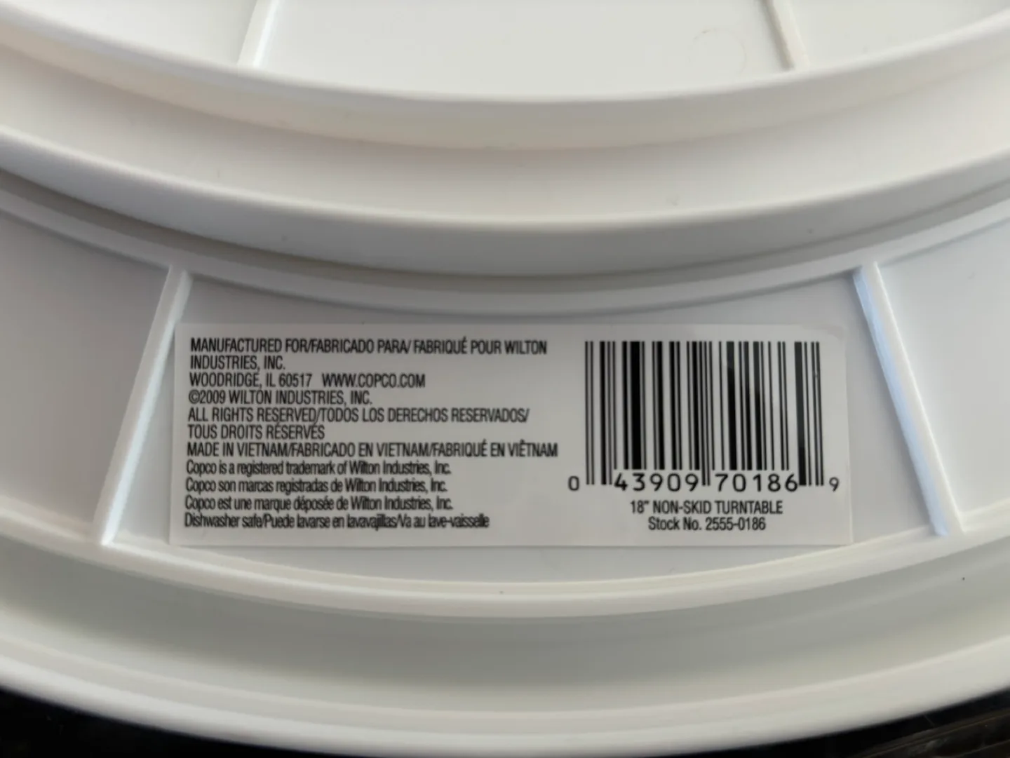 18”(43cm) Copco Non Skid Lazy Susan/Turntable image indicator(4)