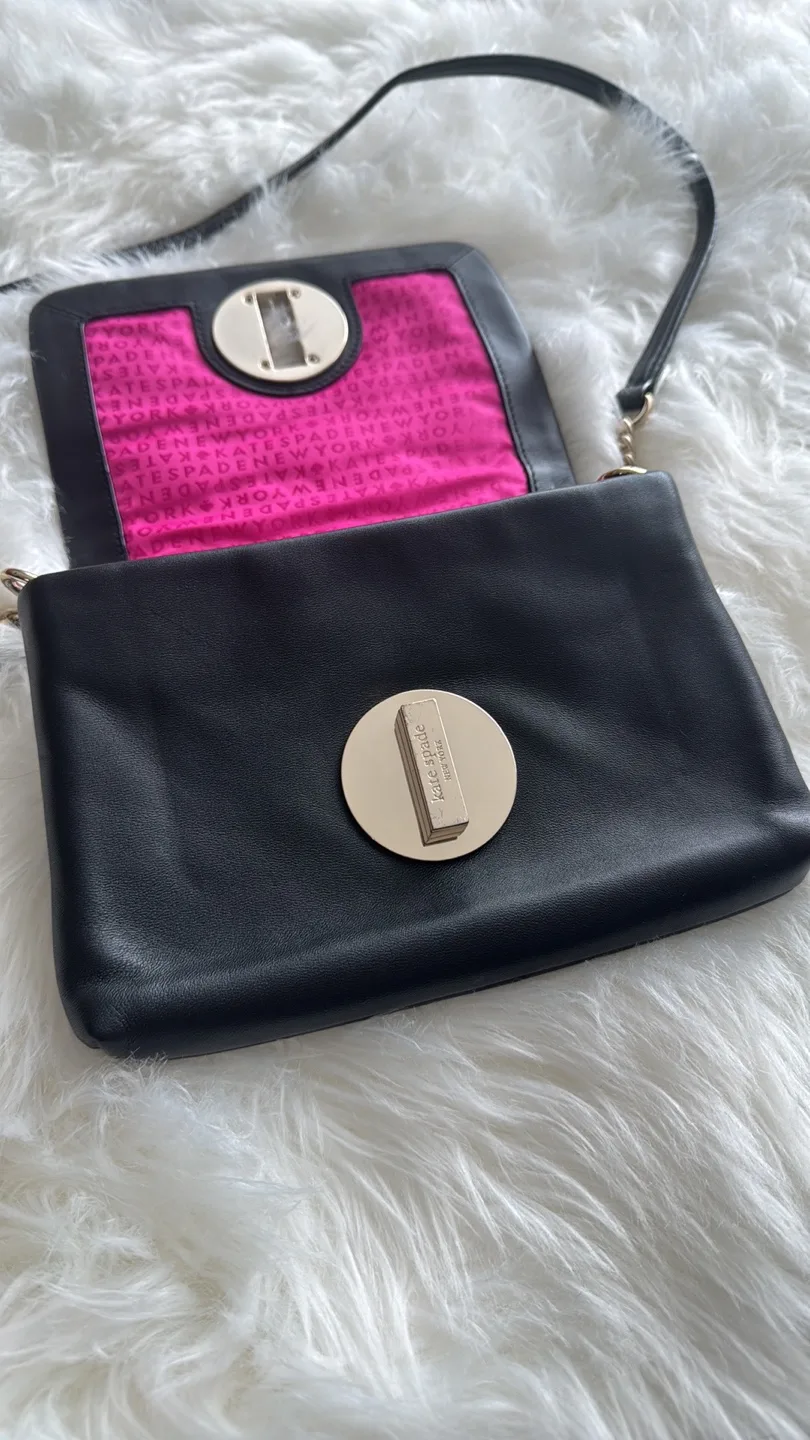 Kate Spade New York Black Quilted Crossbody Bag image indicator(4)