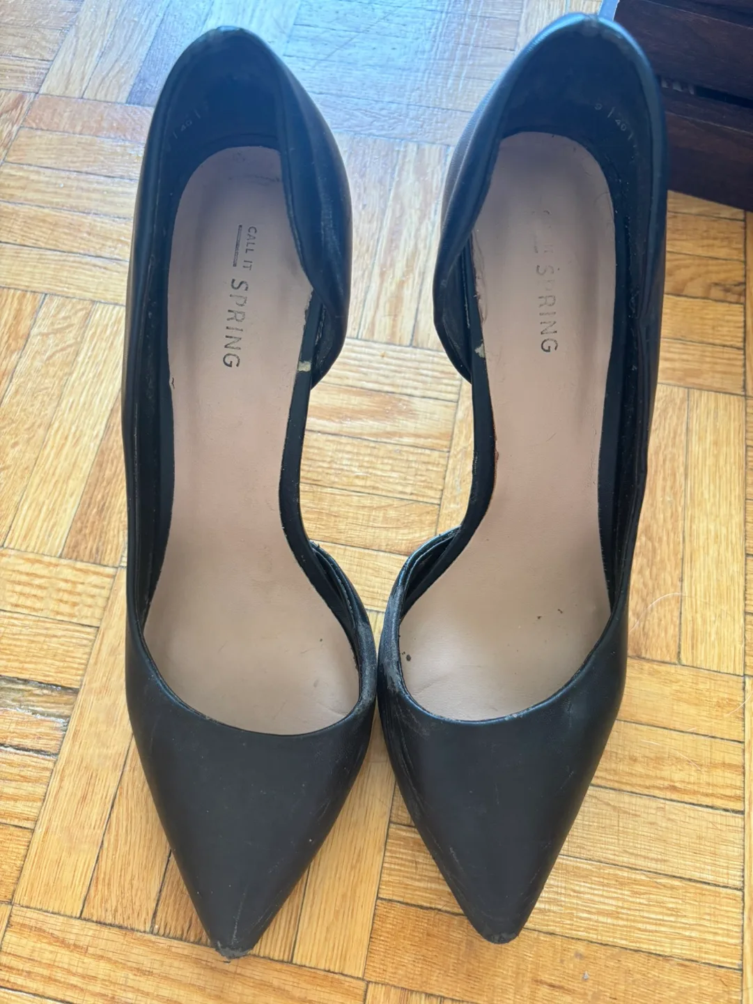 Call It Spring Black Pointed-Toe Heels image indicator(2)