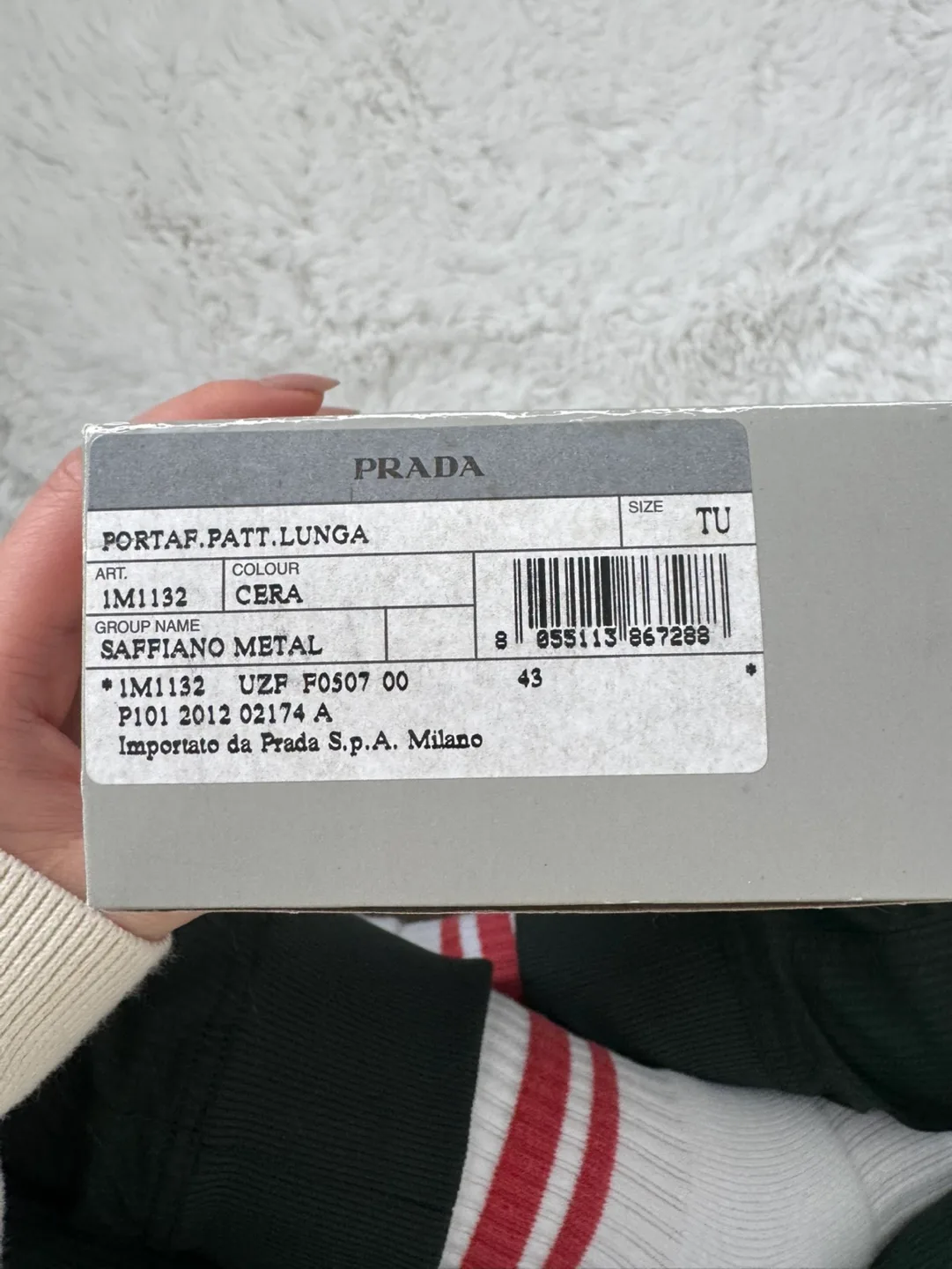 Prada Saffiano Leather Wallet - Cera image indicator(2)