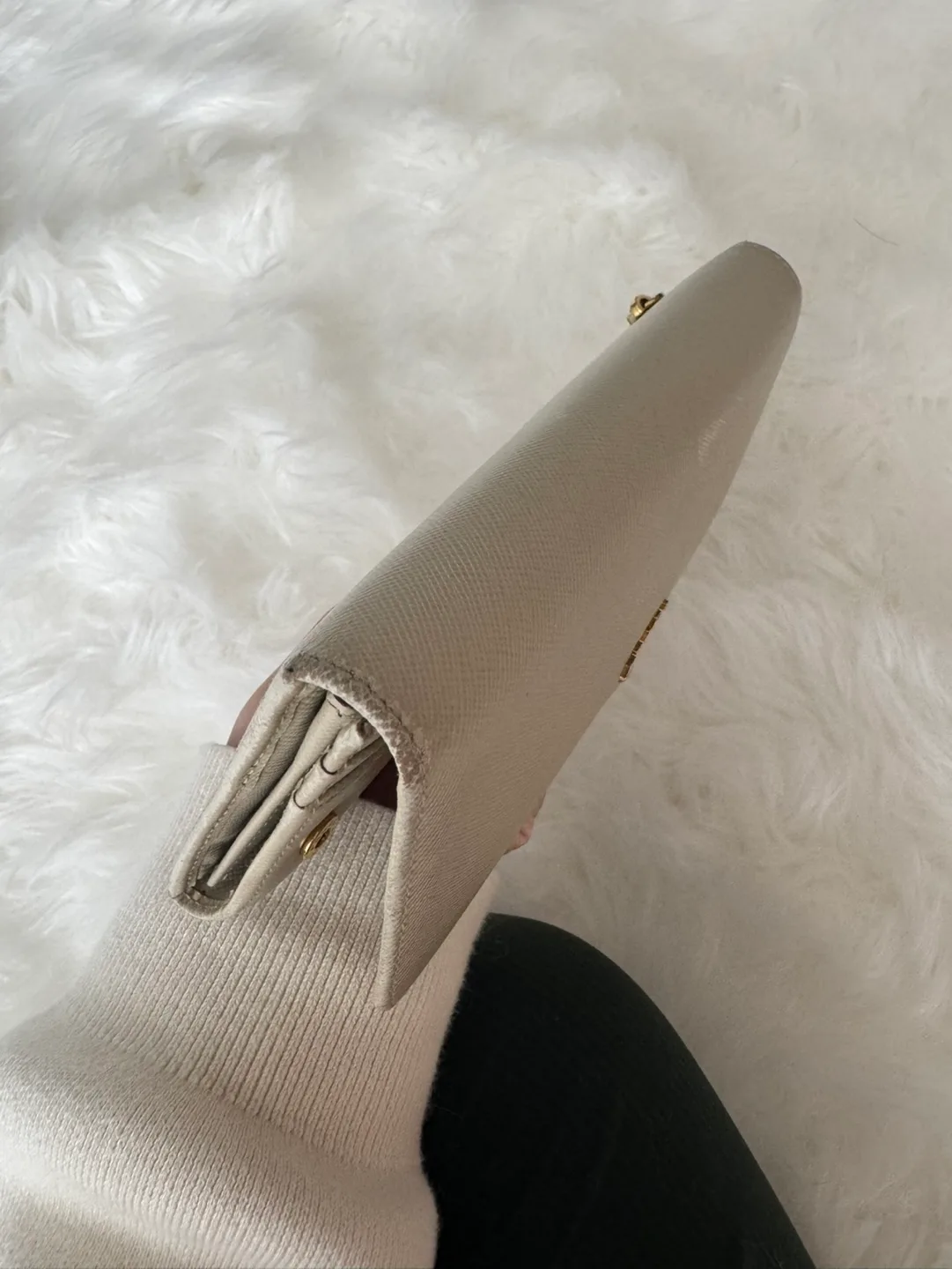 Prada Saffiano Leather Wallet - Cera image indicator(5)