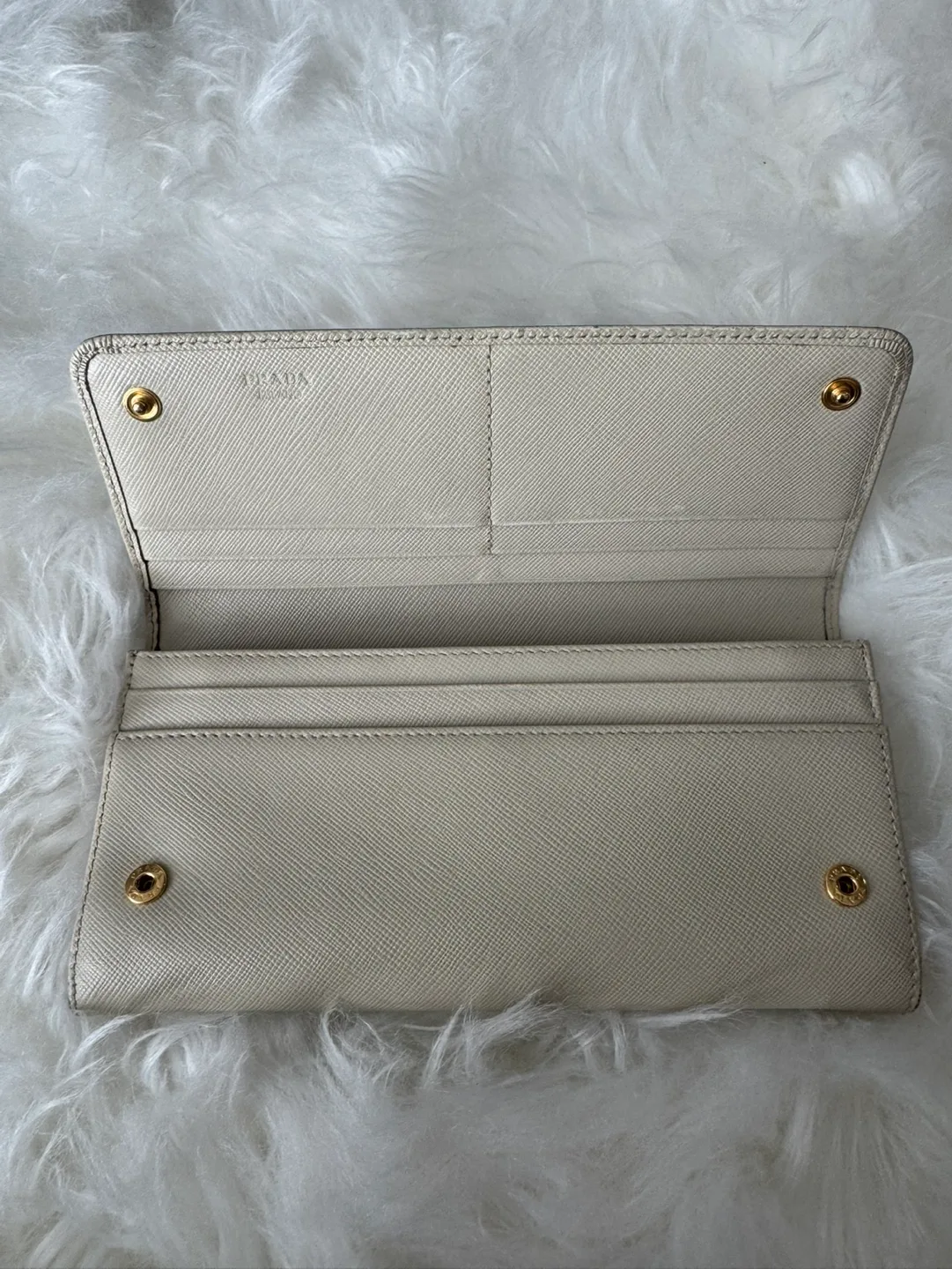 Prada Saffiano Leather Wallet - Cera image indicator(3)