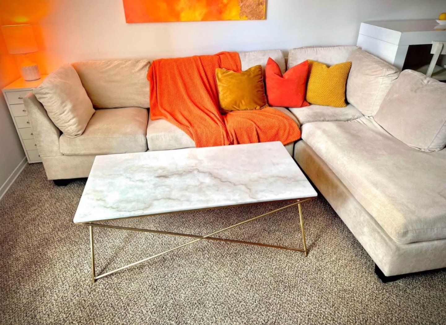 Marble and Gold Coffee Table - photo 4