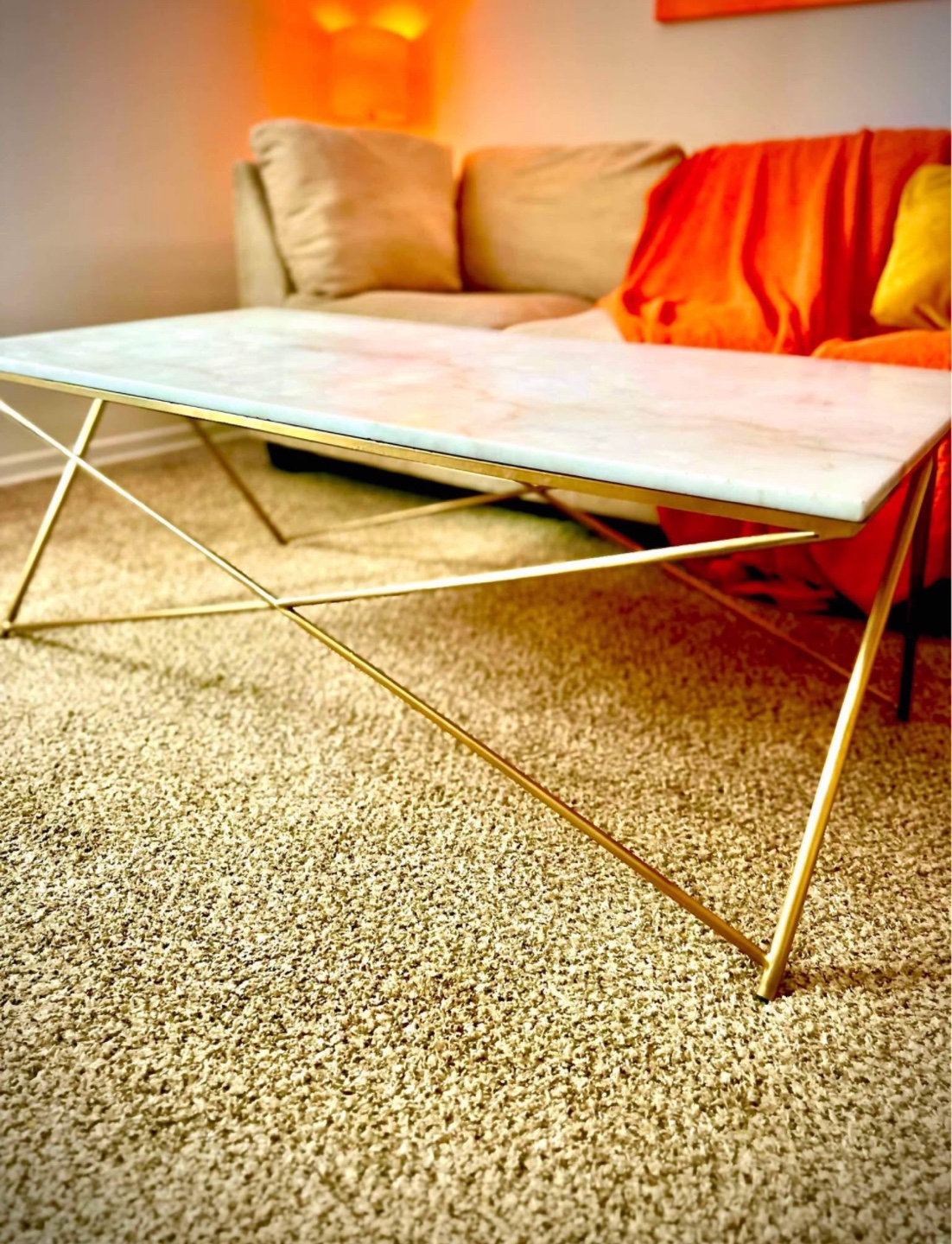 Marble and Gold Coffee Table - photo 3