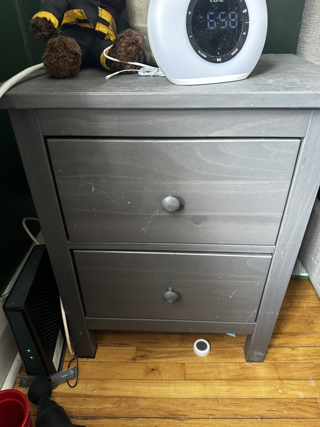 Two-Drawer Nightstand x2
