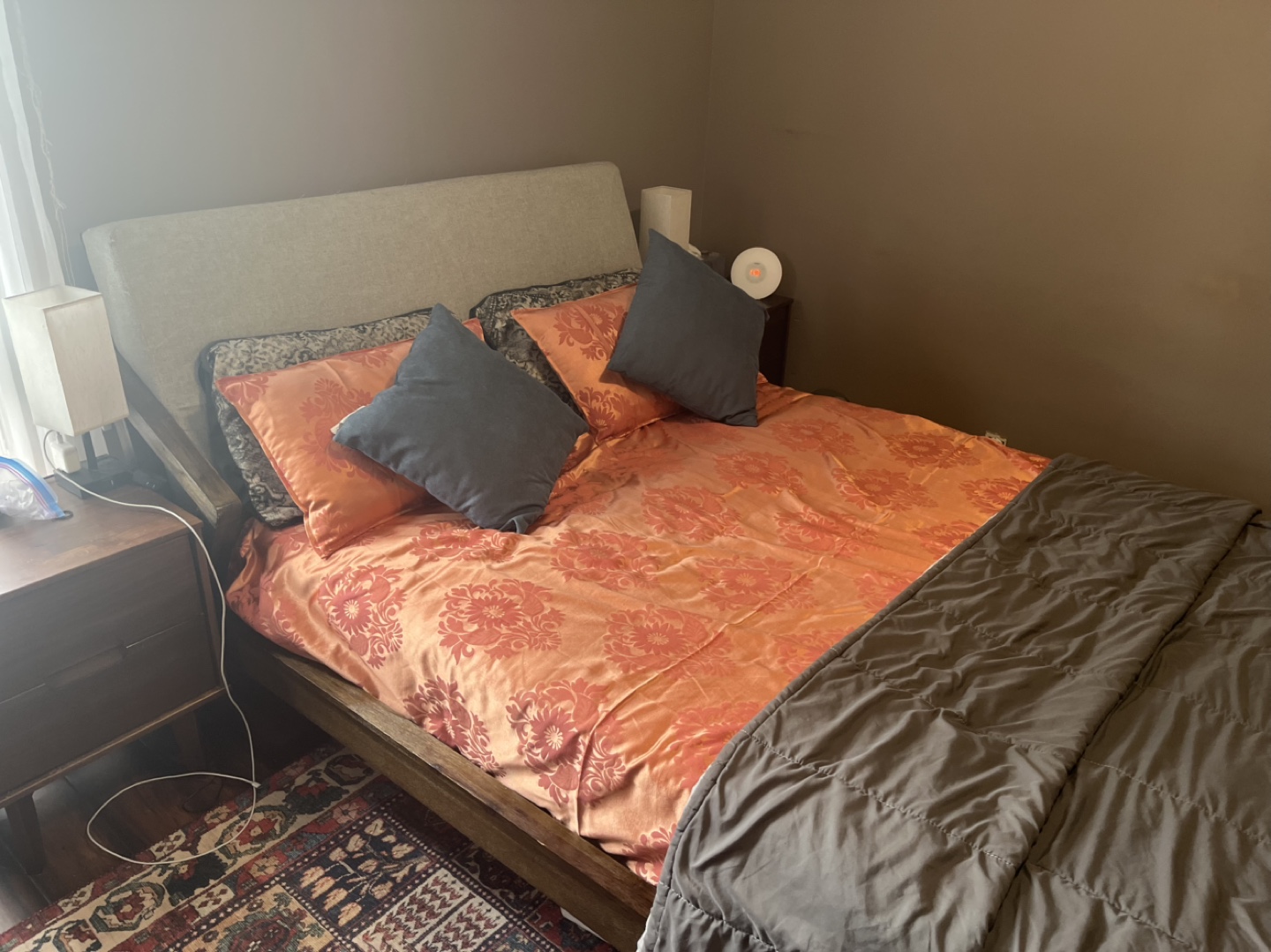 Queen Upholstered Panel Bed - photo 2