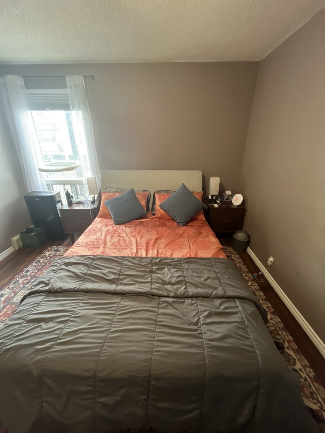 Queen Upholstered Panel Bed