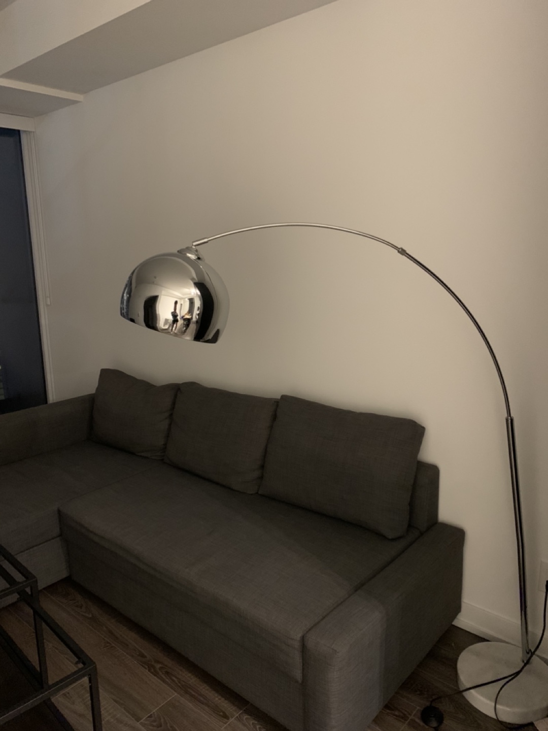 💡 Structube Arc Floor Lamp with White Marble Base 💡 - photo 5