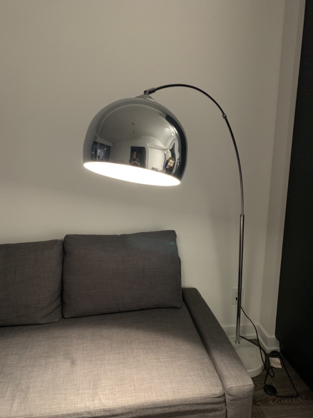 💡 Structube Arc Floor Lamp with White Marble Base 💡 - photo 3