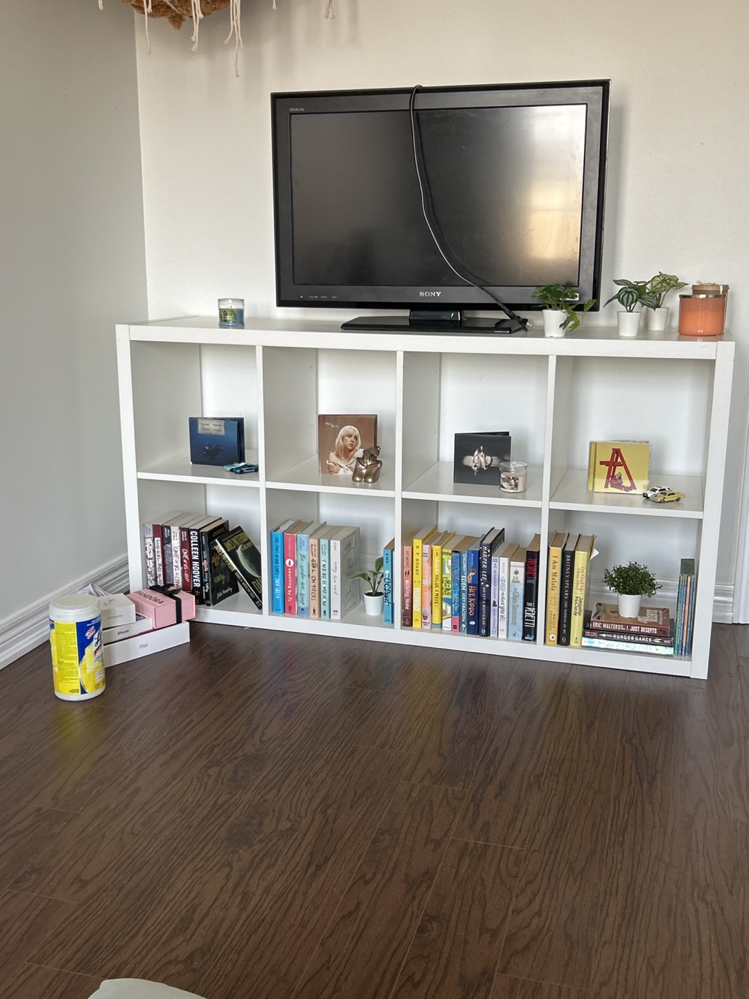 White IKEA Kallax Shelving Unit - photo 2