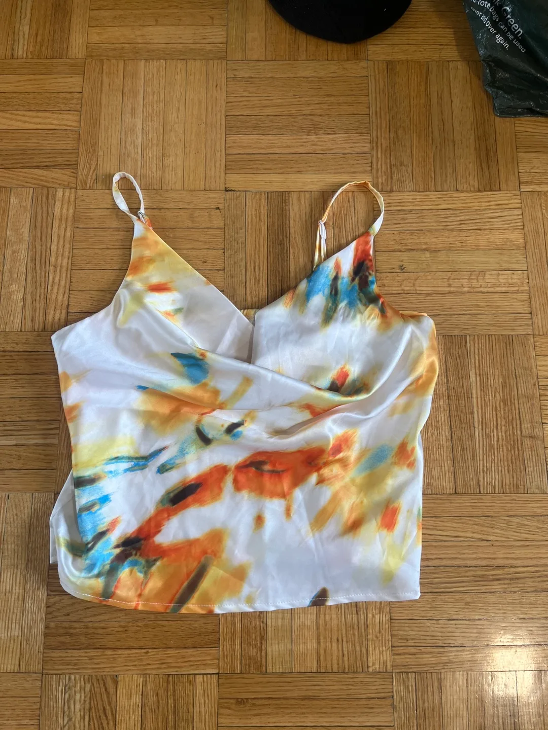Tie-Dye Satin Cami Top thumbnail