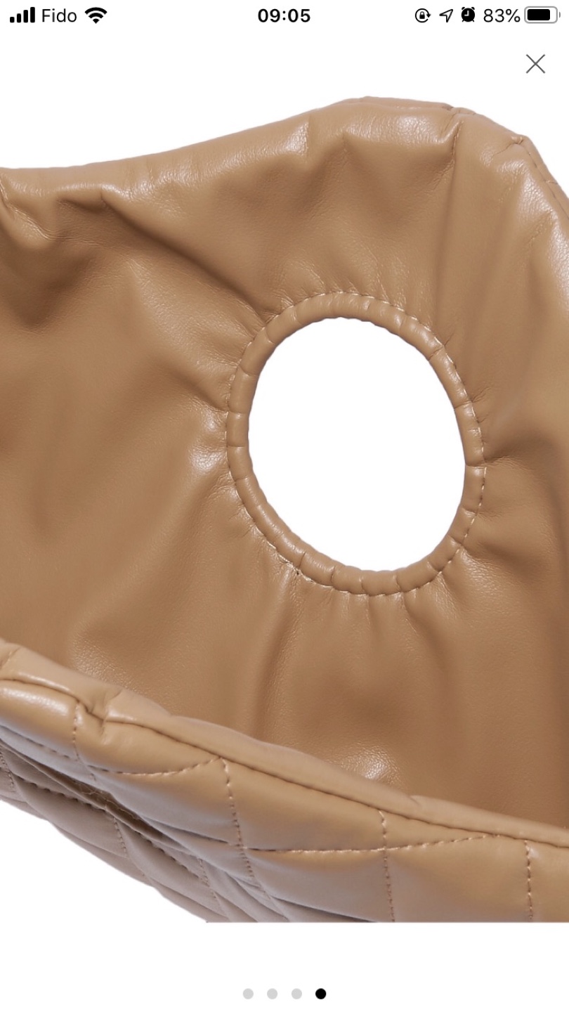 A.W.A.K.E.MODE Tan quilted leather clutch - photo 3