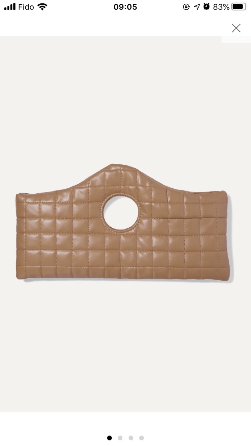 A.W.A.K.E.MODE Tan quilted leather clutch - photo 2