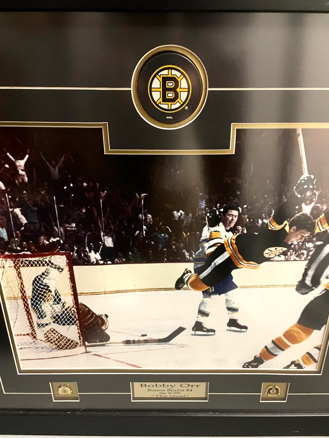 Framed Bobby Orr "The Goal" Photo - Boston Bruins Memorabilia image indicator(6)