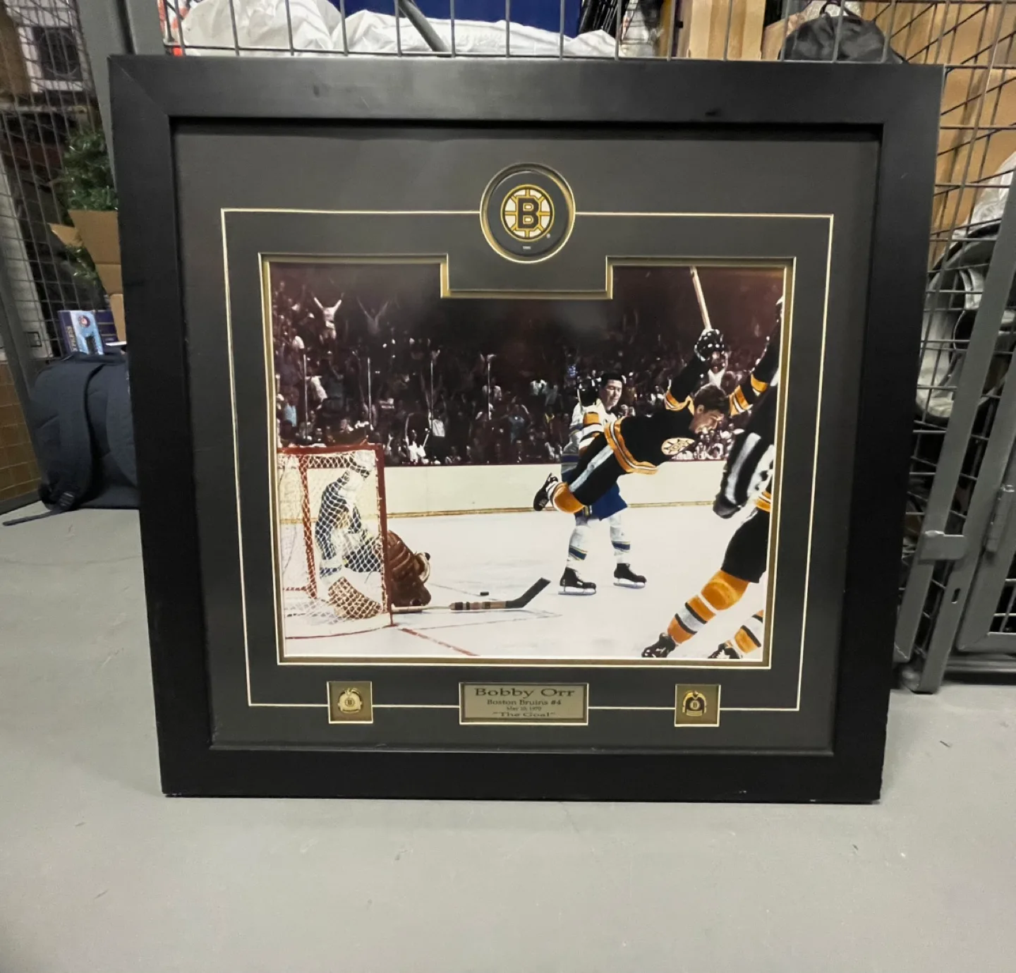 Framed Bobby Orr "The Goal" Photo - Boston Bruins Memorabilia image indicator(5)