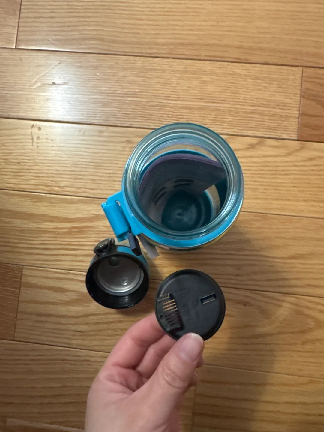 Water Bottle with built in Strainer image indicator(6)