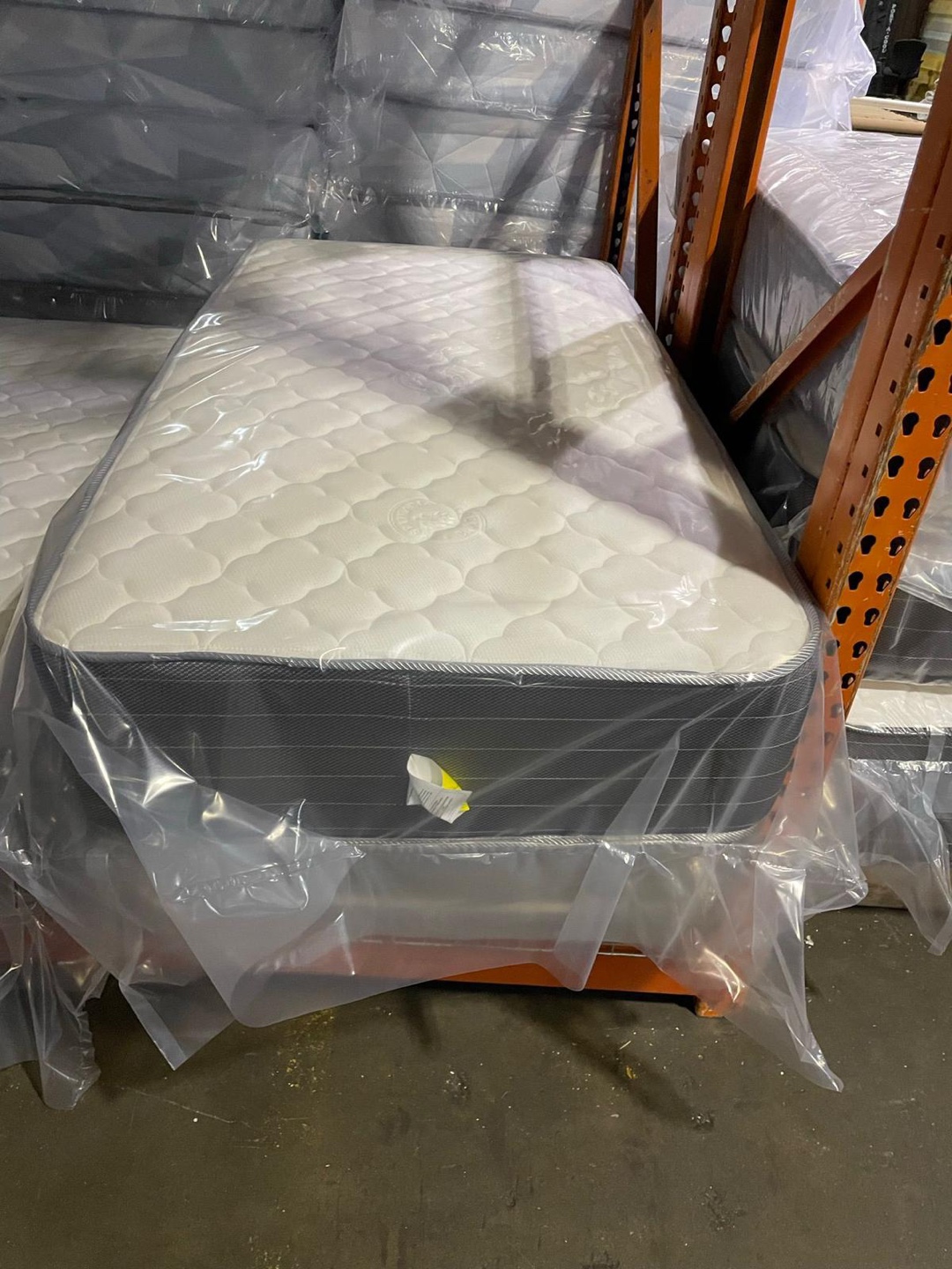 New Mattress in Plastic Wrap