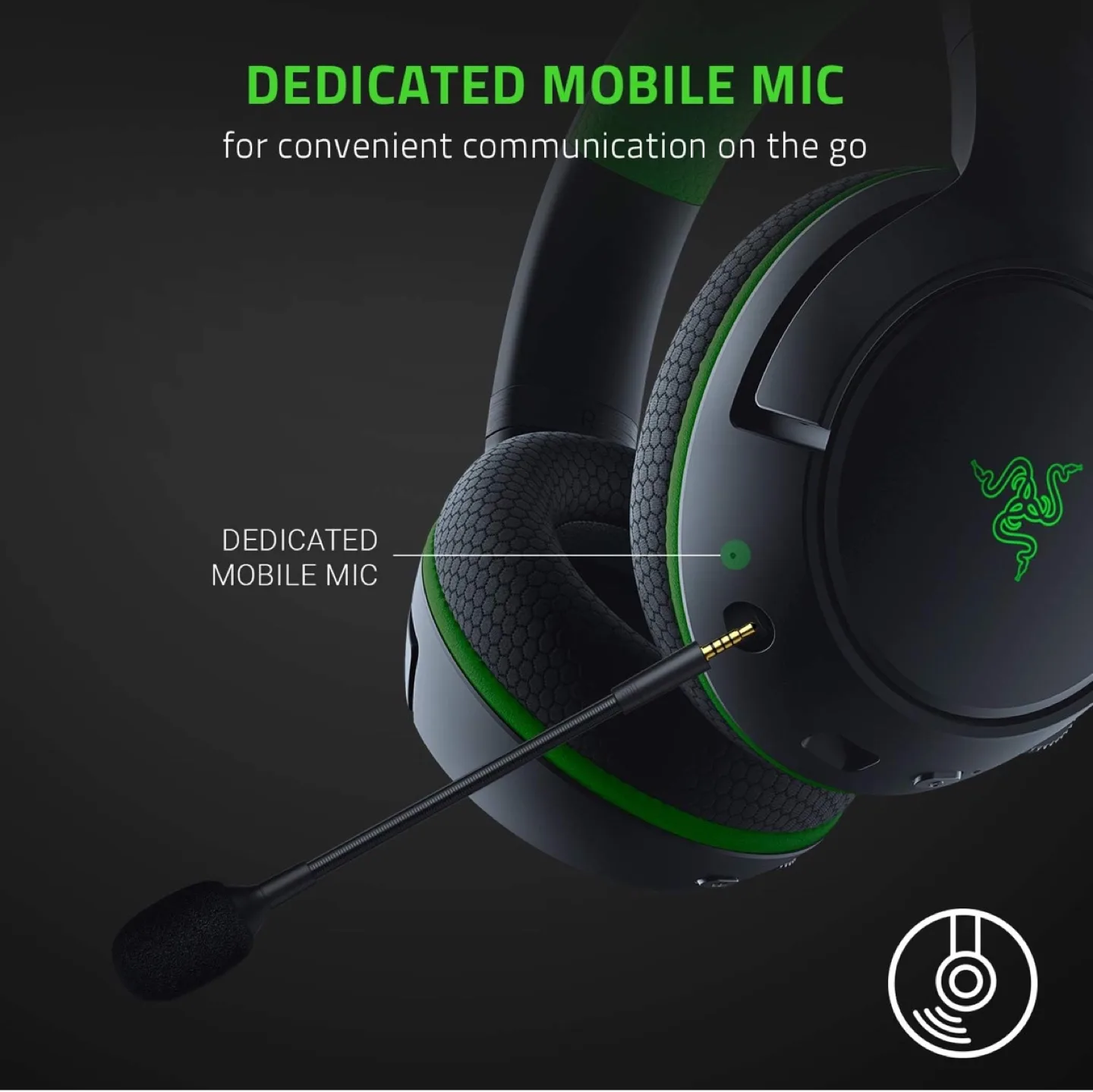 Razer Kaira Pro Wireless Gaming Headset for Xbox - Black image indicator(5)