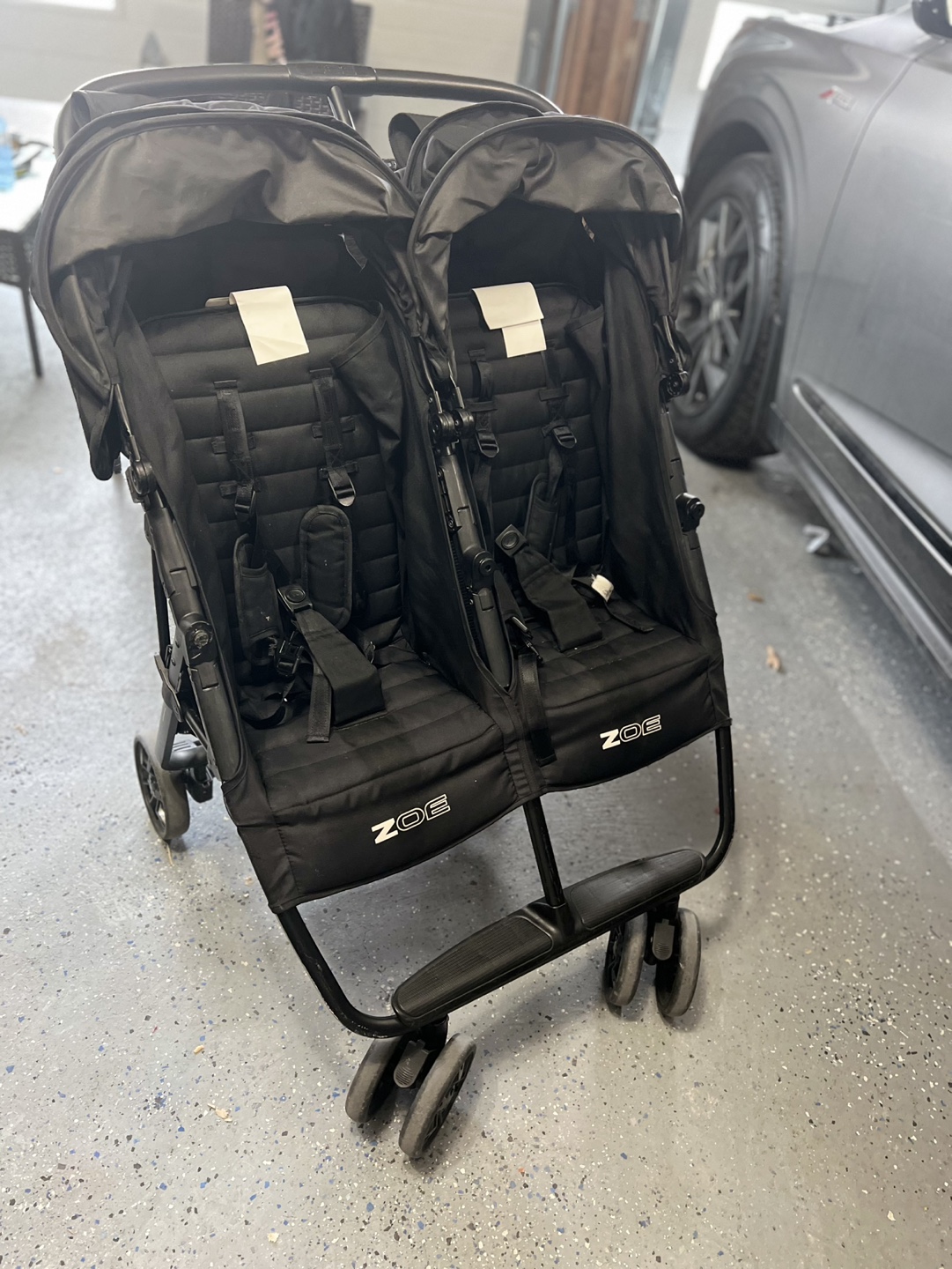 Zoe XL2 Double Stroller - Black