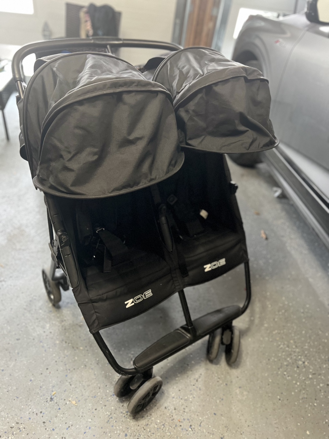Zoe XL2 Double Stroller - Black - photo 3