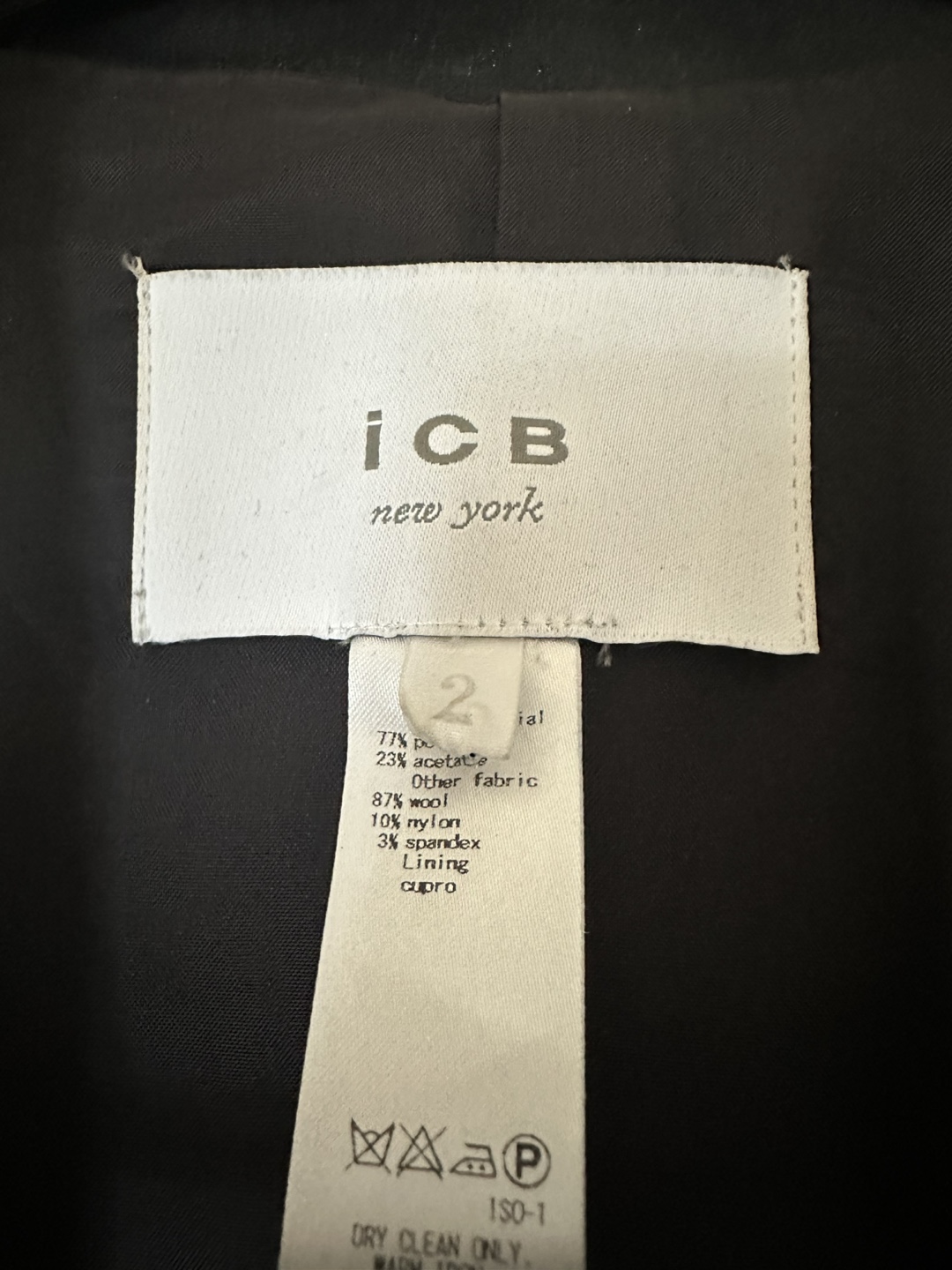 ICB New York Women's Blazer - Size 2 - Multicoloured Pattern - photo 2