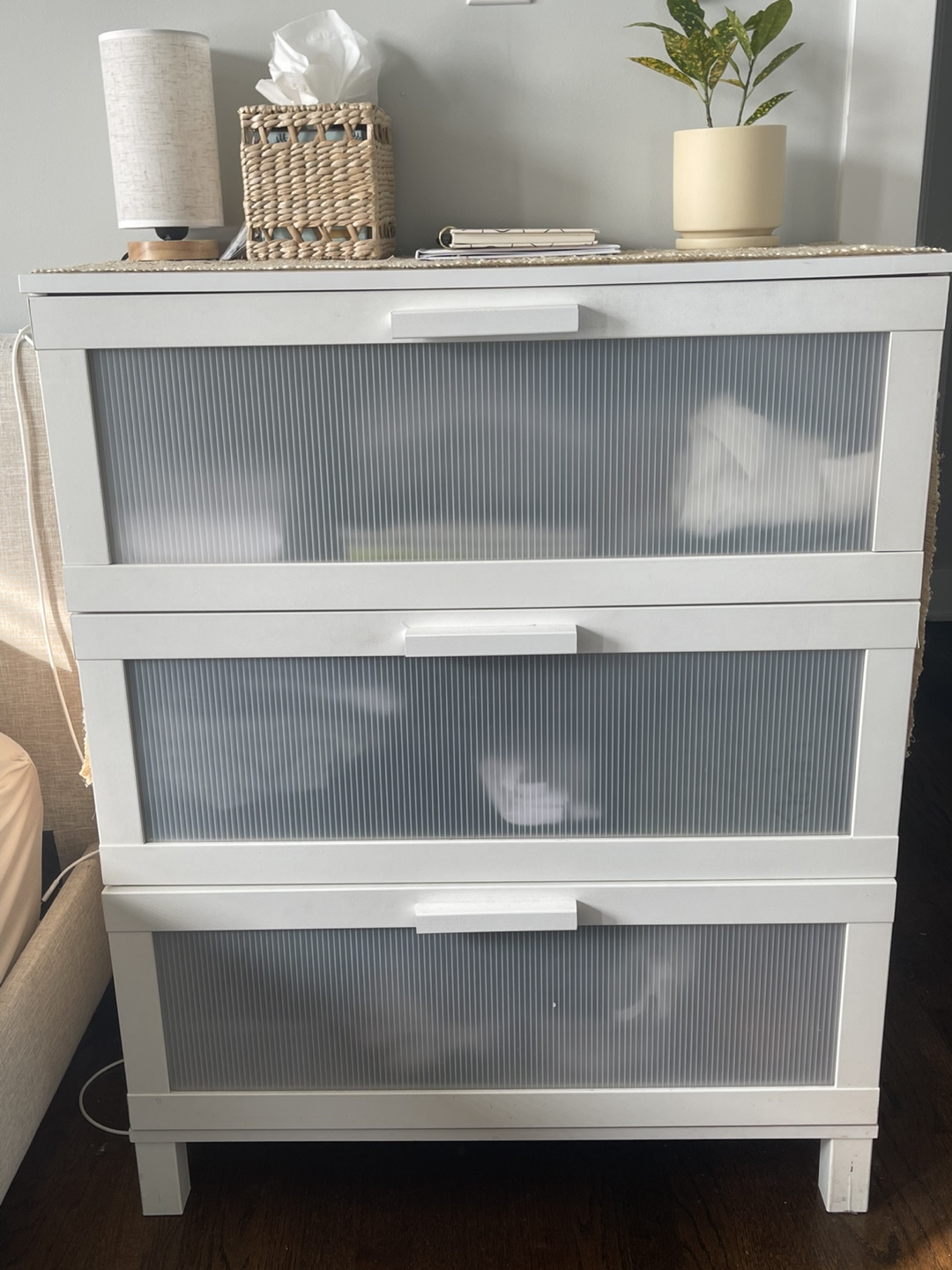 IKEA MALM 3-Drawer Chest White