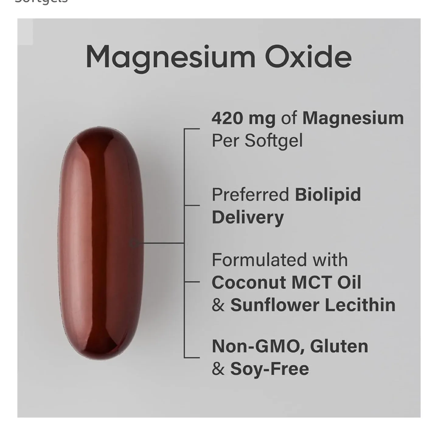 Sports Research Magnesium Oxide - 90 Softgels image indicator(3)