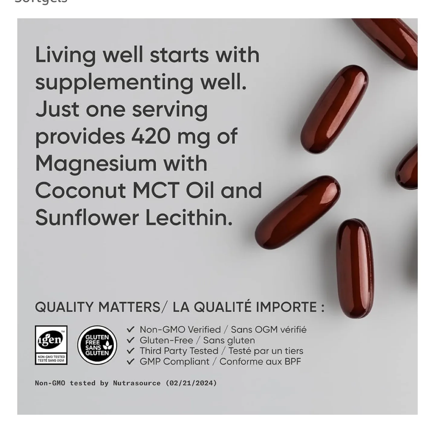 Sports Research Magnesium Oxide - 90 Softgels image indicator(4)