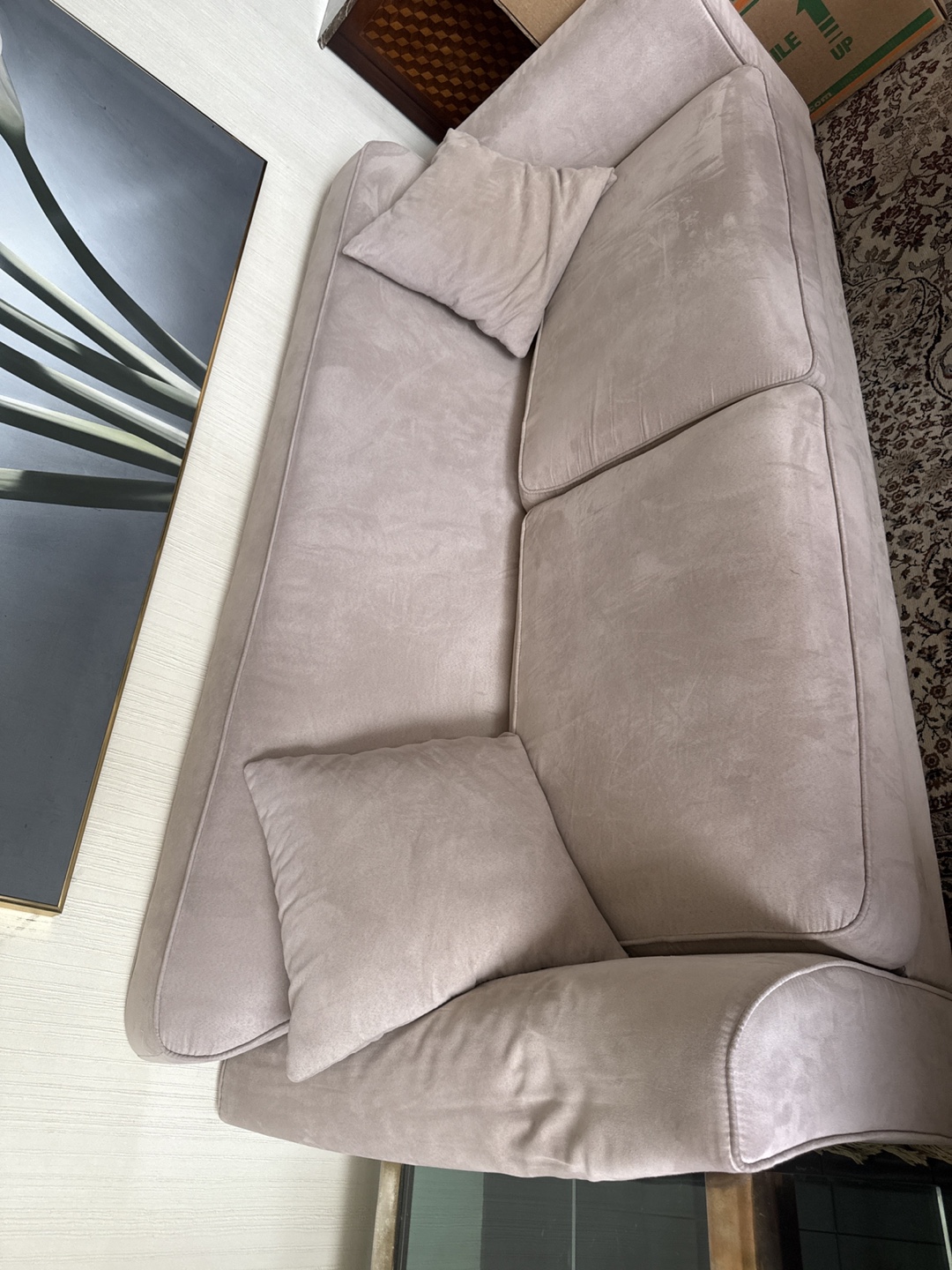 Beige Loveseat and Sofa - photo 3