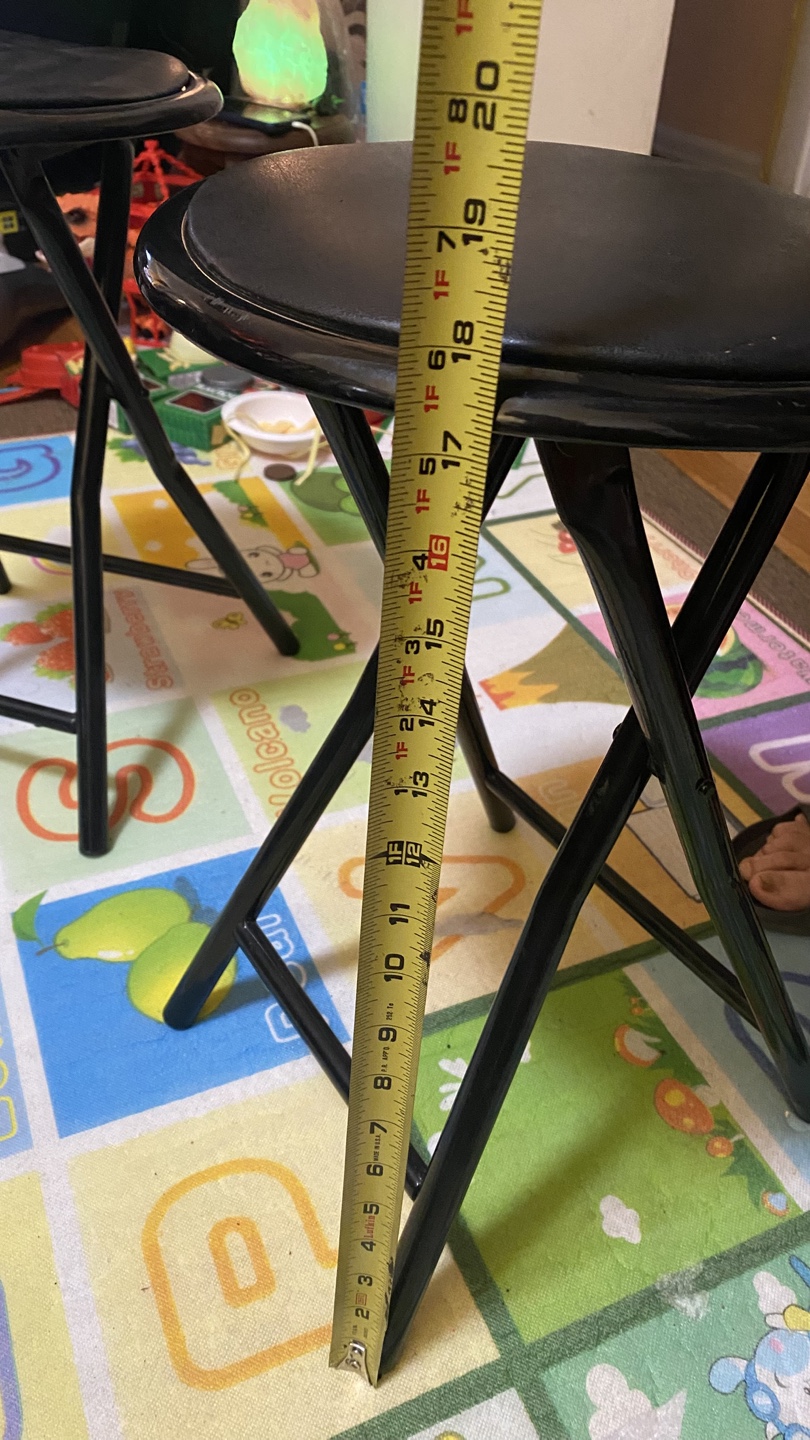 Pair of Black Folding Stools - photo 4