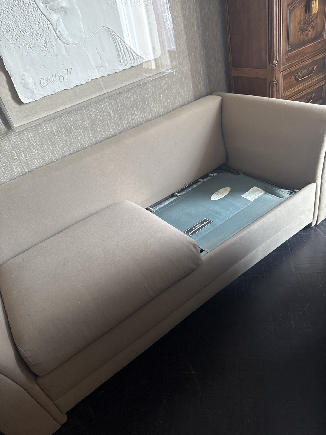 Beige Sofa Bed - photo 4