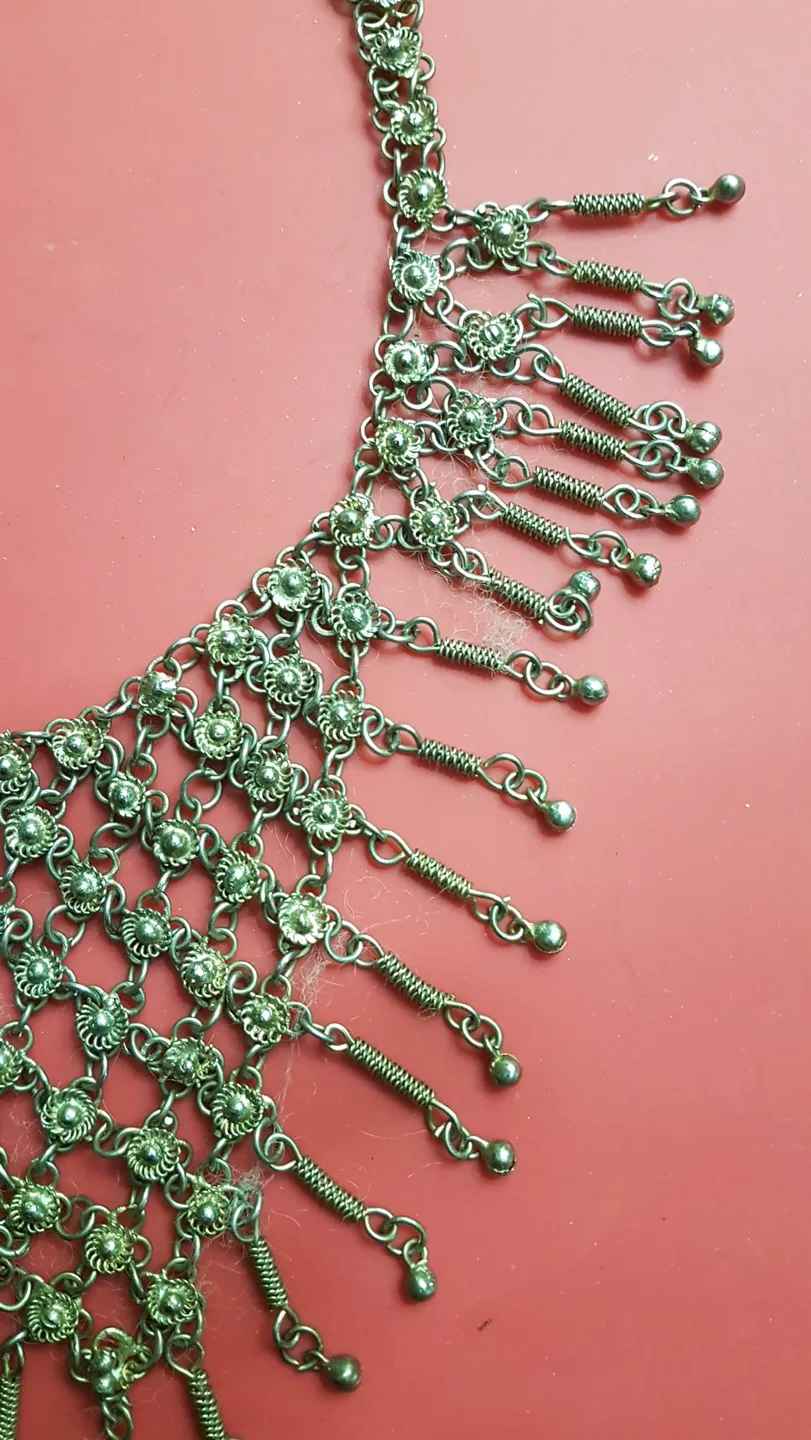 Vintage Multi Link Mesh Necklace image indicator(2)