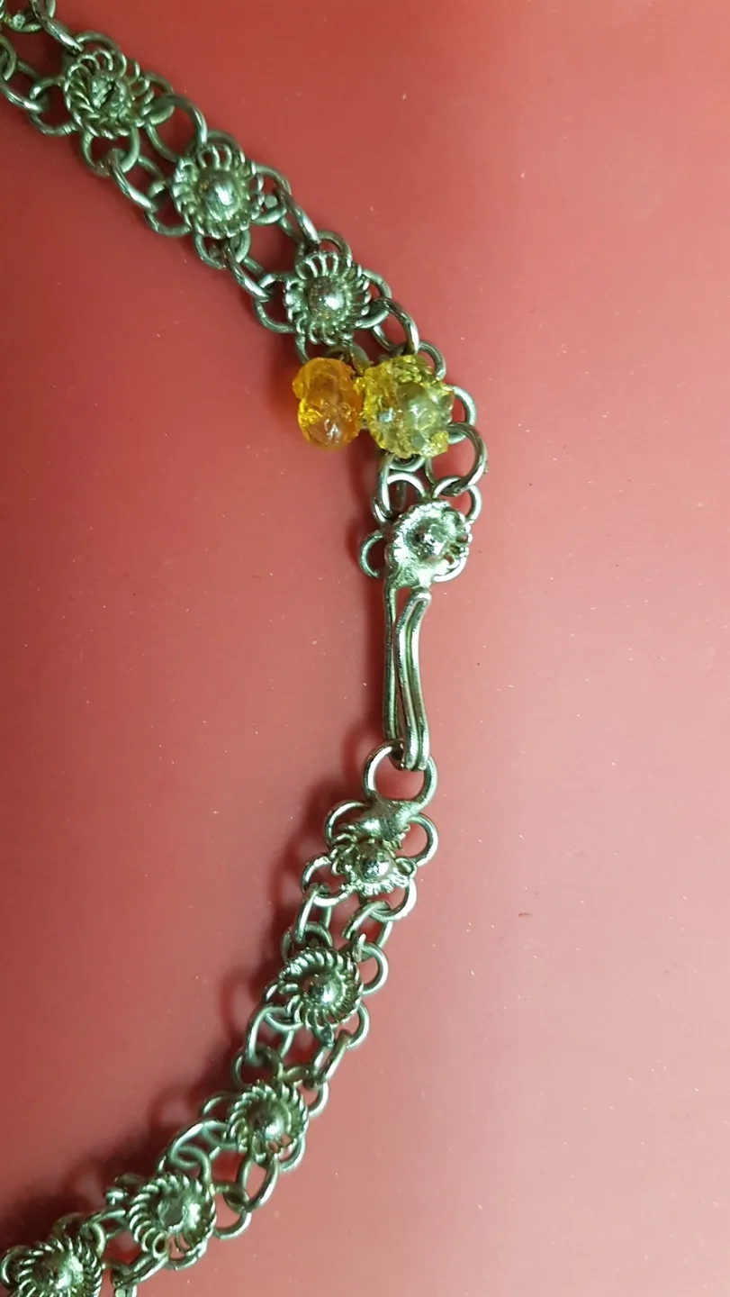 Vintage Multi Link Mesh Necklace image indicator(4)