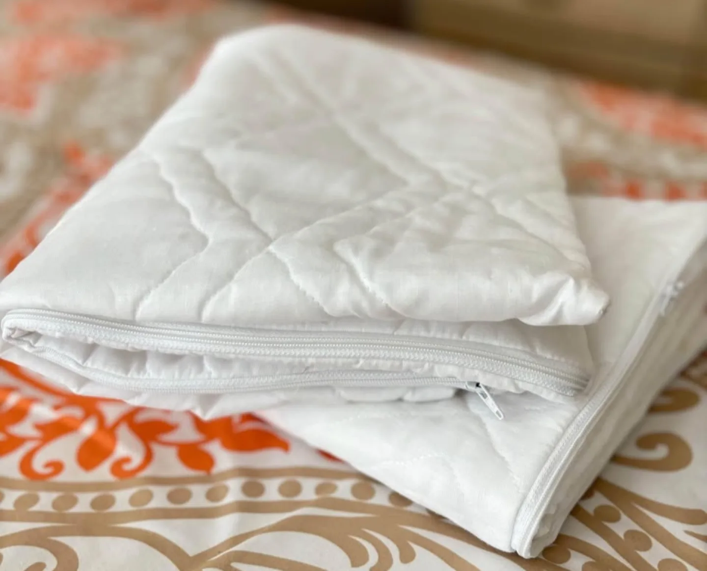 New Quilted Pillow Protectors, Zippered (2 for$15) image indicator(3)