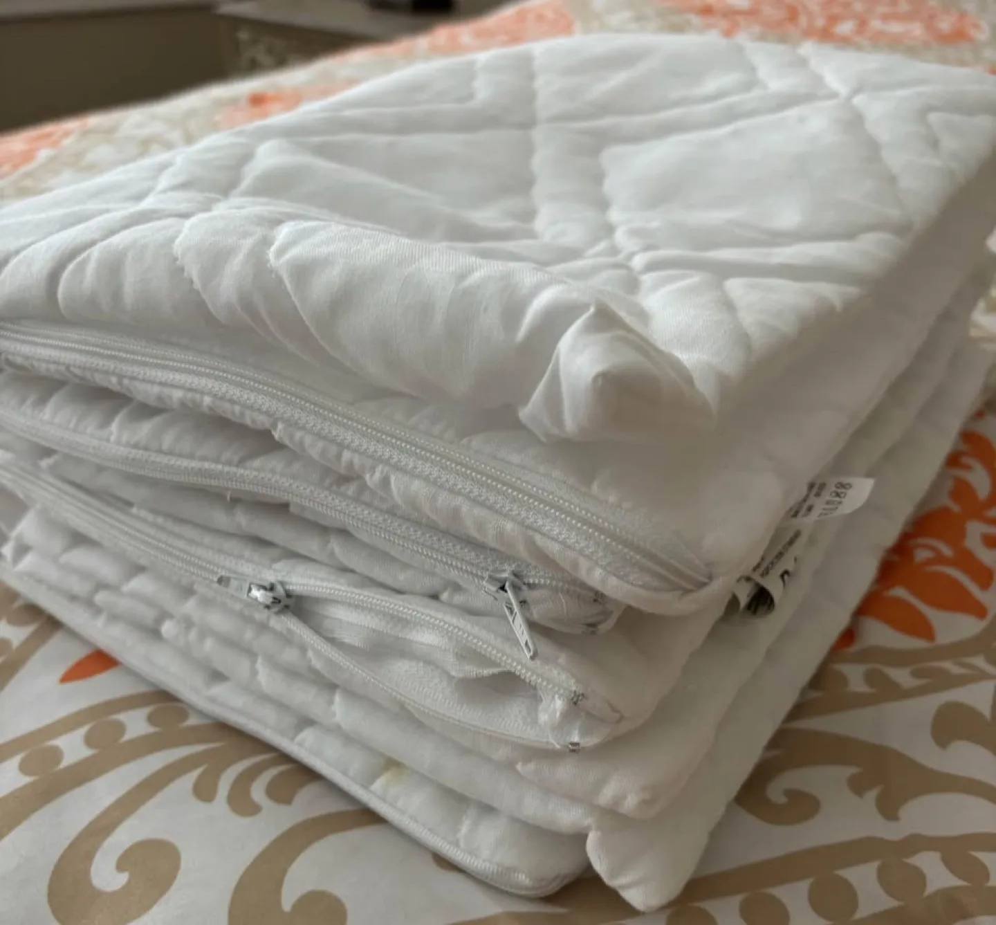 New Quilted Pillow Protectors, Zippered (2 for$15) image indicator(2)