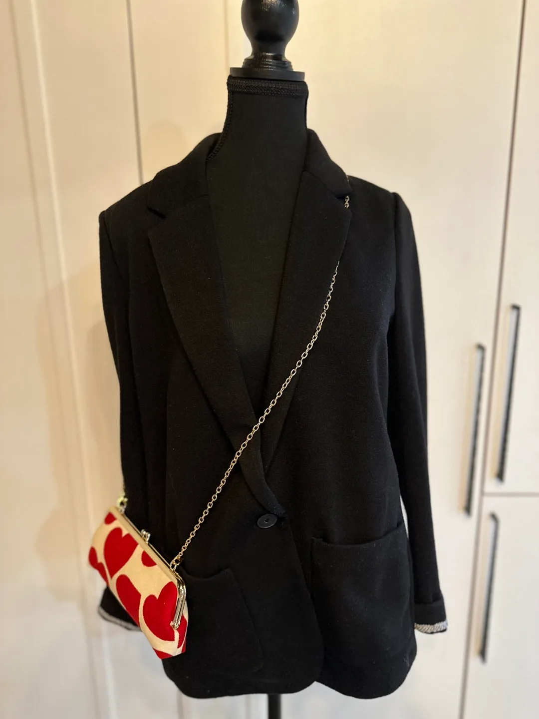 Miu Miu Beauty Red Heart Kisslock Clutch image indicator(4)