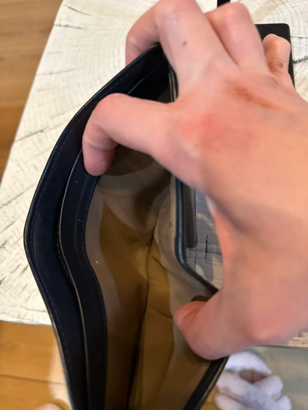 Authentic Bottega Veneta Intrecciato Leather Wallet image indicator(5)