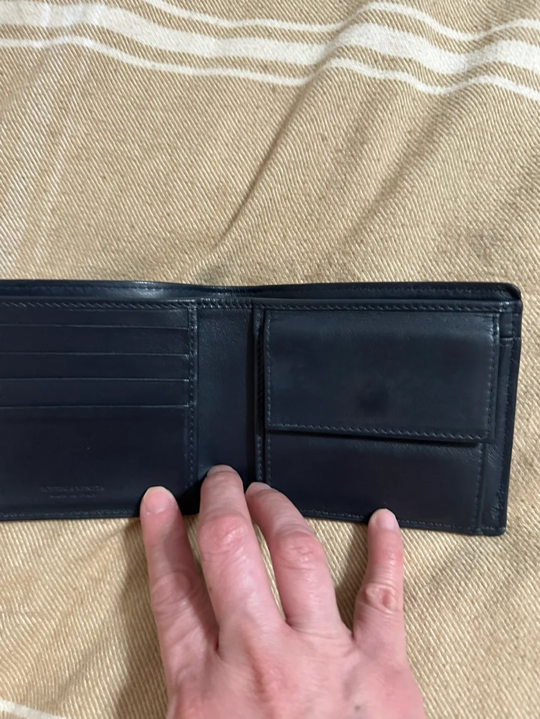 Authentic Bottega Veneta Intrecciato Leather Wallet image indicator(8)