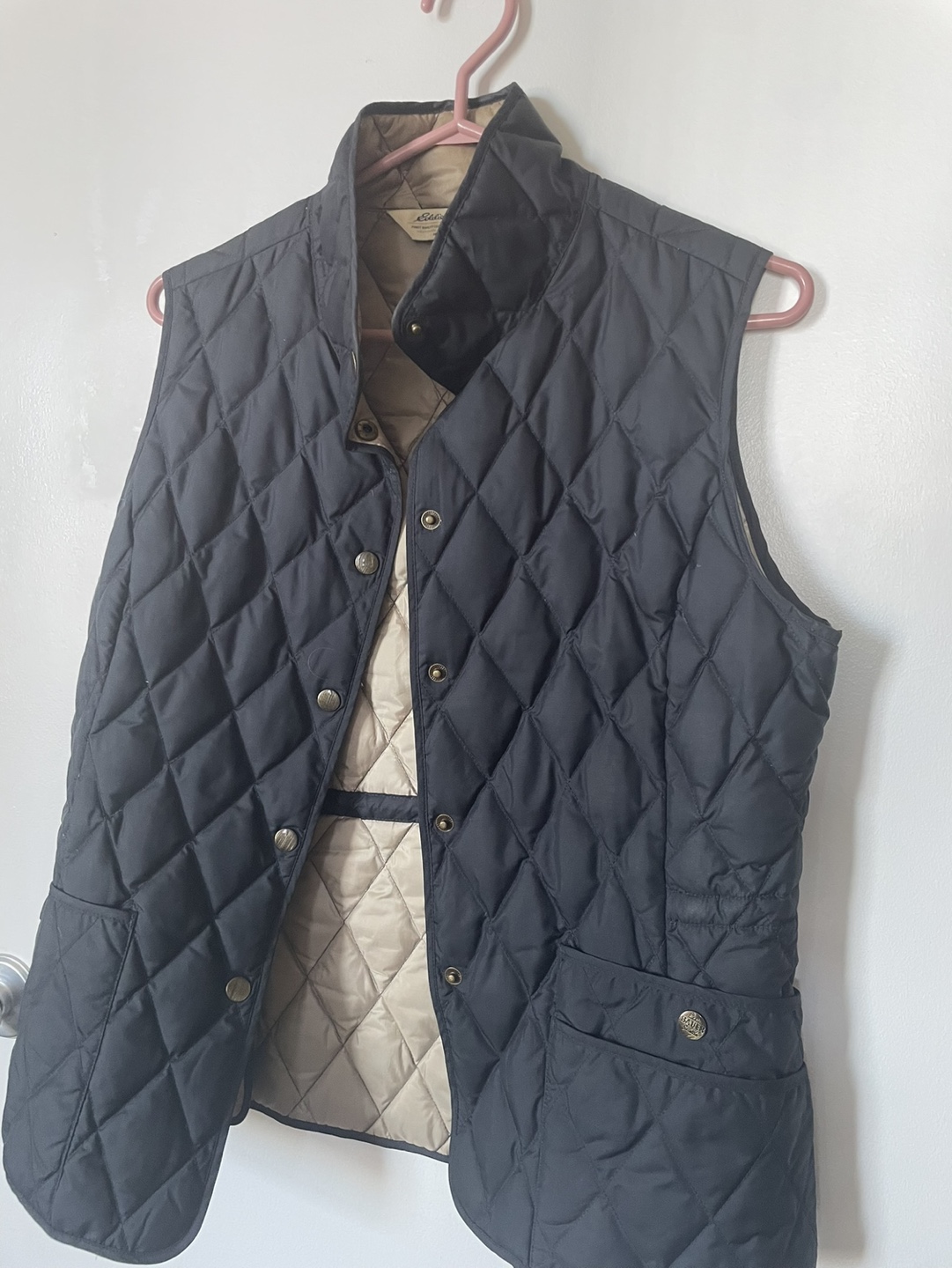 Eddi Bauer Black Quilted Vest