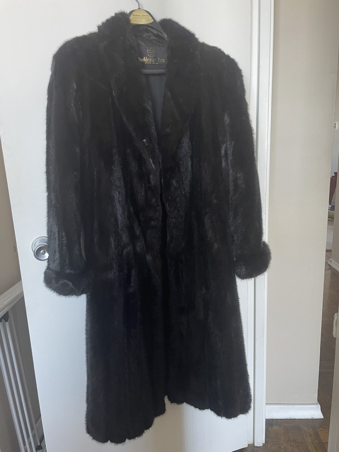 Dark brow Mink Fur Coat