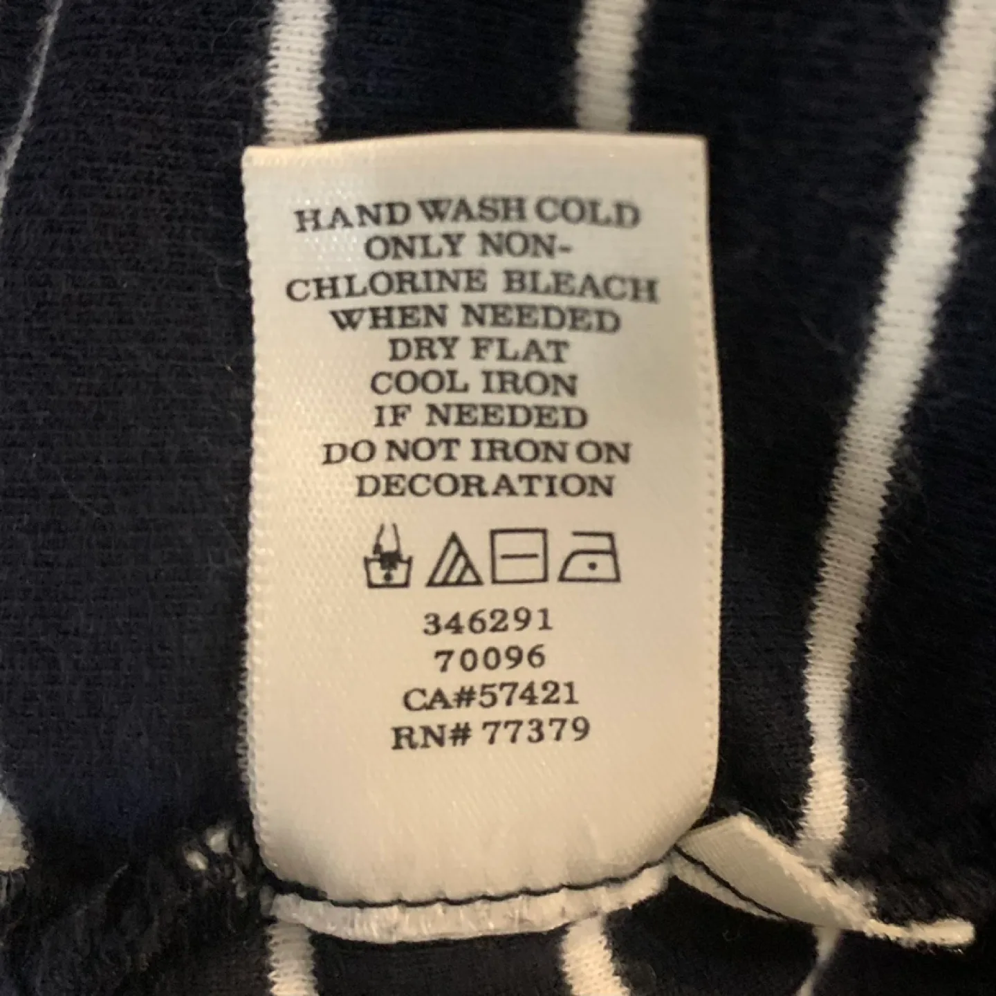 Ann Taylor Striped Top with Jewel Neckline image indicator(3)