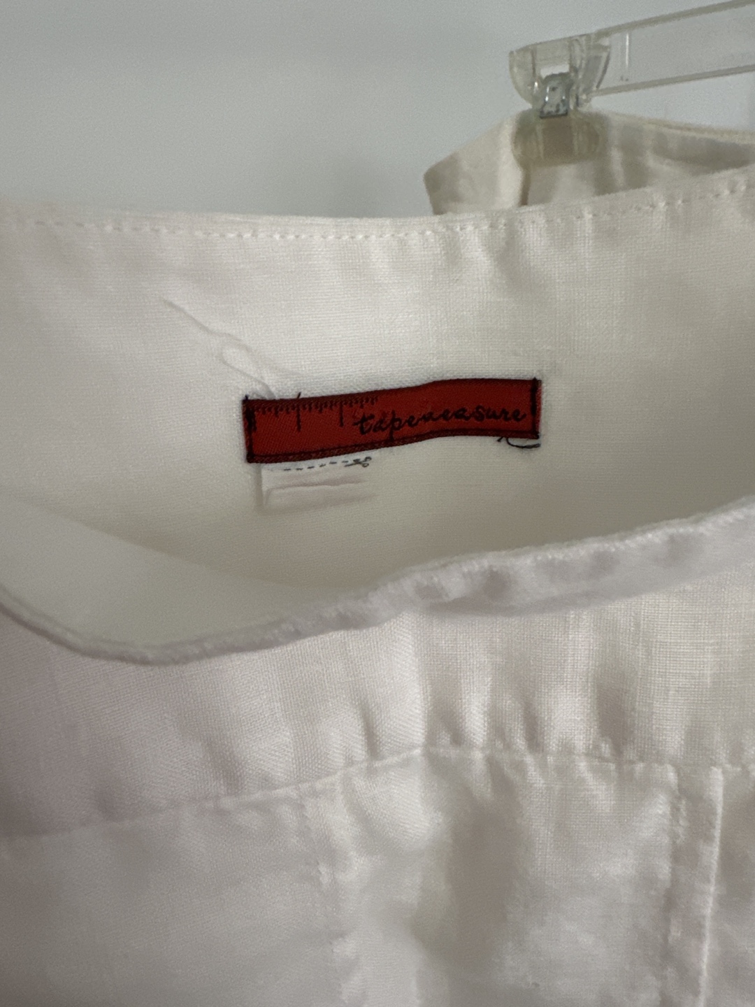 White linen midi skirt - photo 3