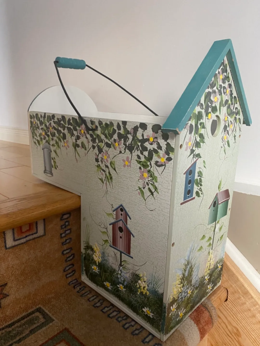 Wood decorative 2 tier step planters box! image indicator(3)