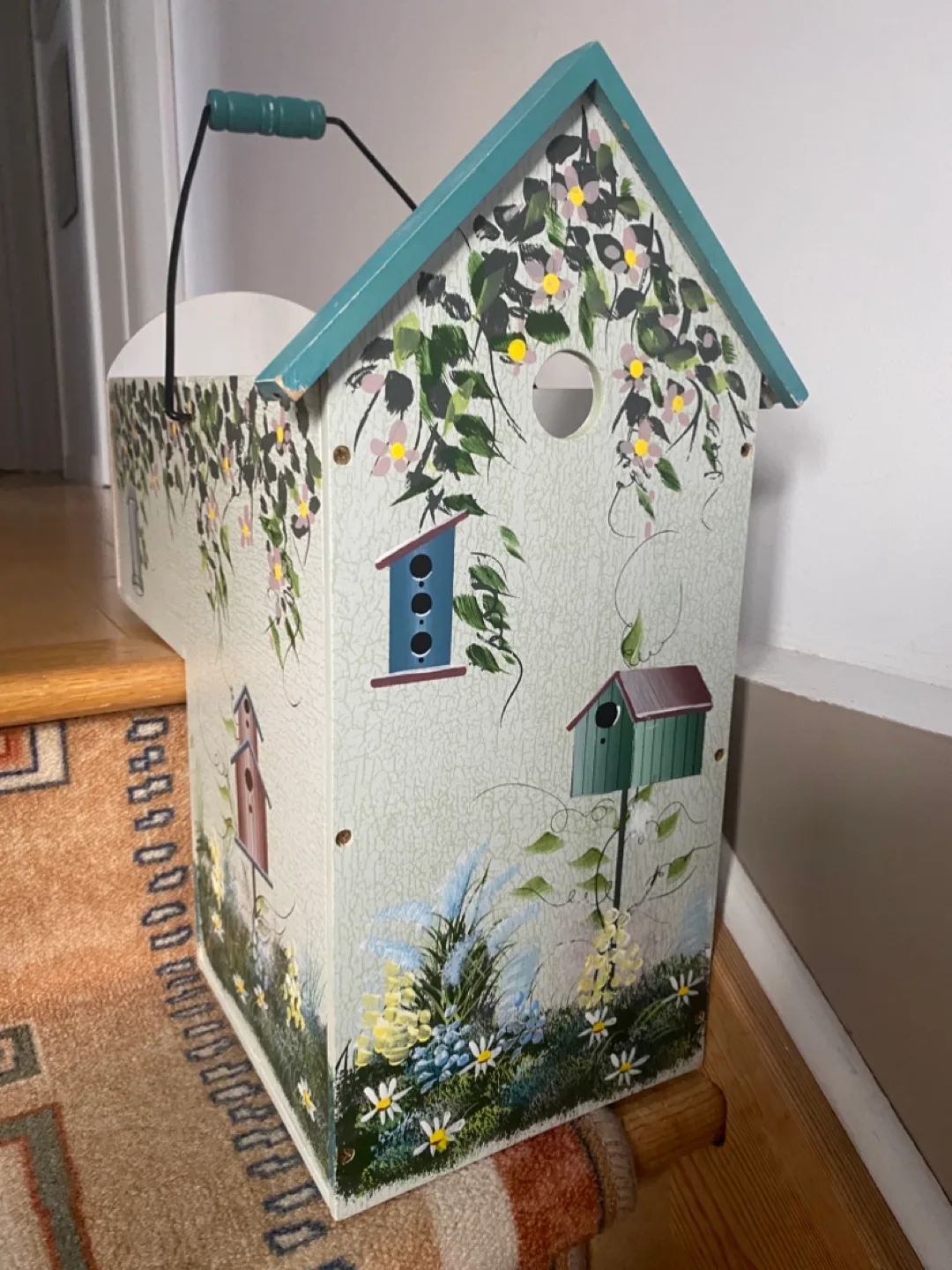 Wood decorative 2 tier step planters box! image indicator(4)