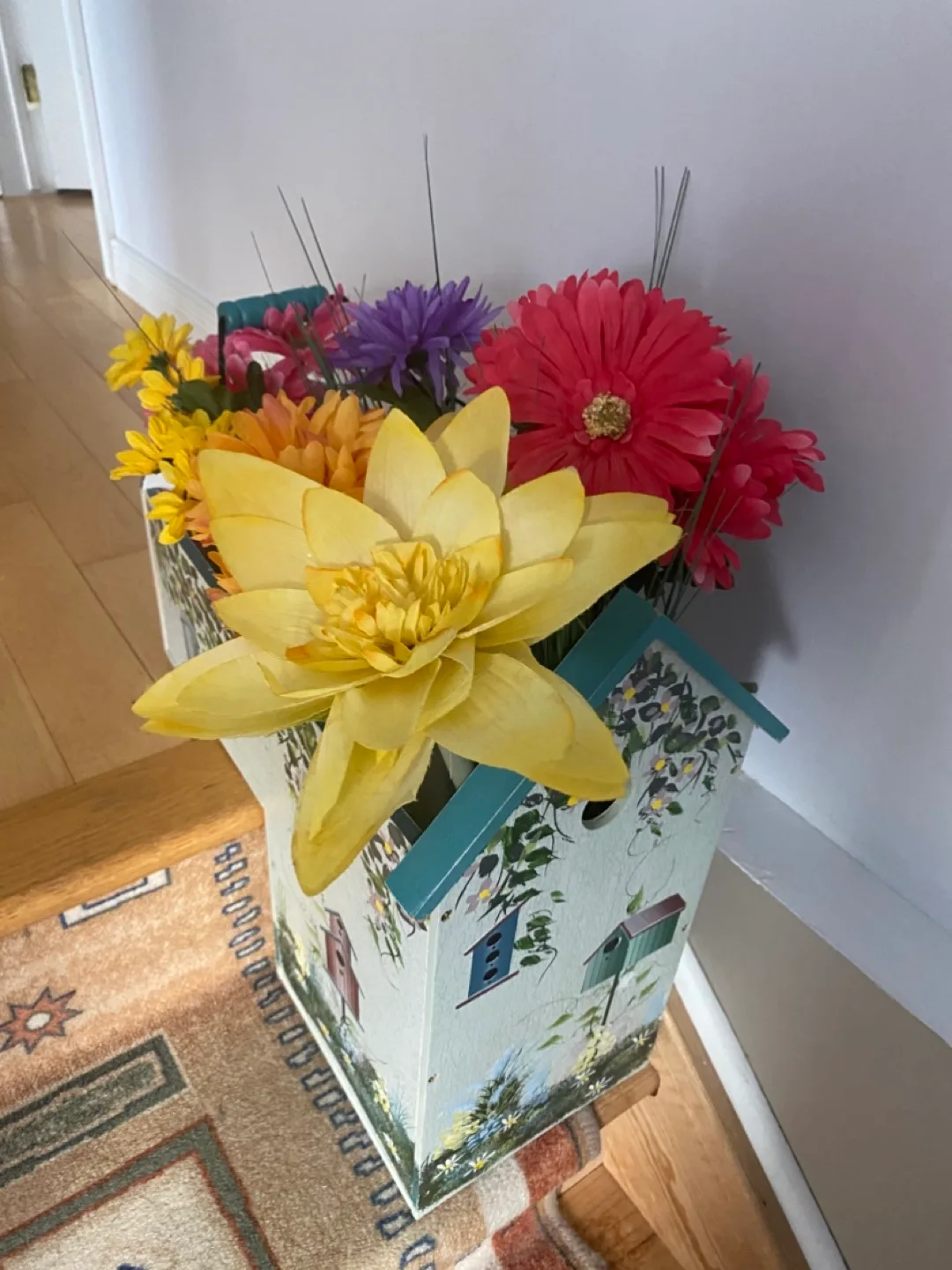 Wood decorative 2 tier step planters box! image indicator(8)