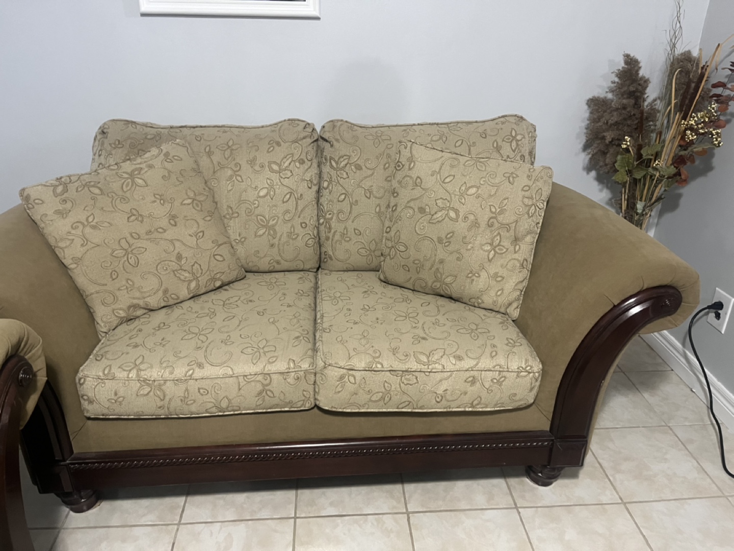 Beige Sofa and Loveseat Set - photo 2