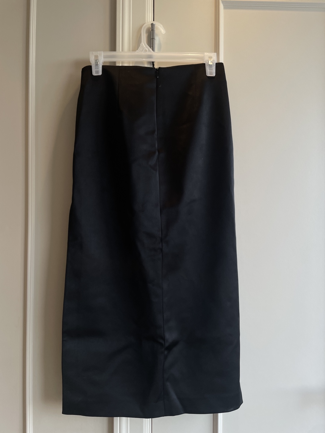 Zara Black Midi Skirt with Rhinestone Detail - photo 3
