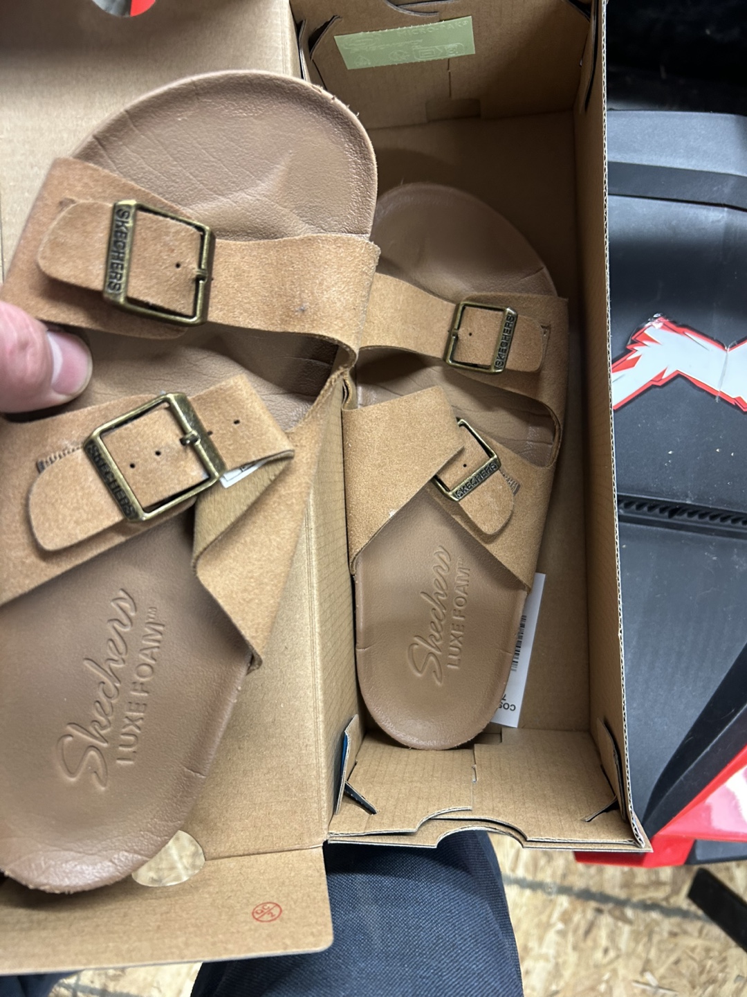 Skechers Women's Tan Suede Sandals - Size 7 - photo 3