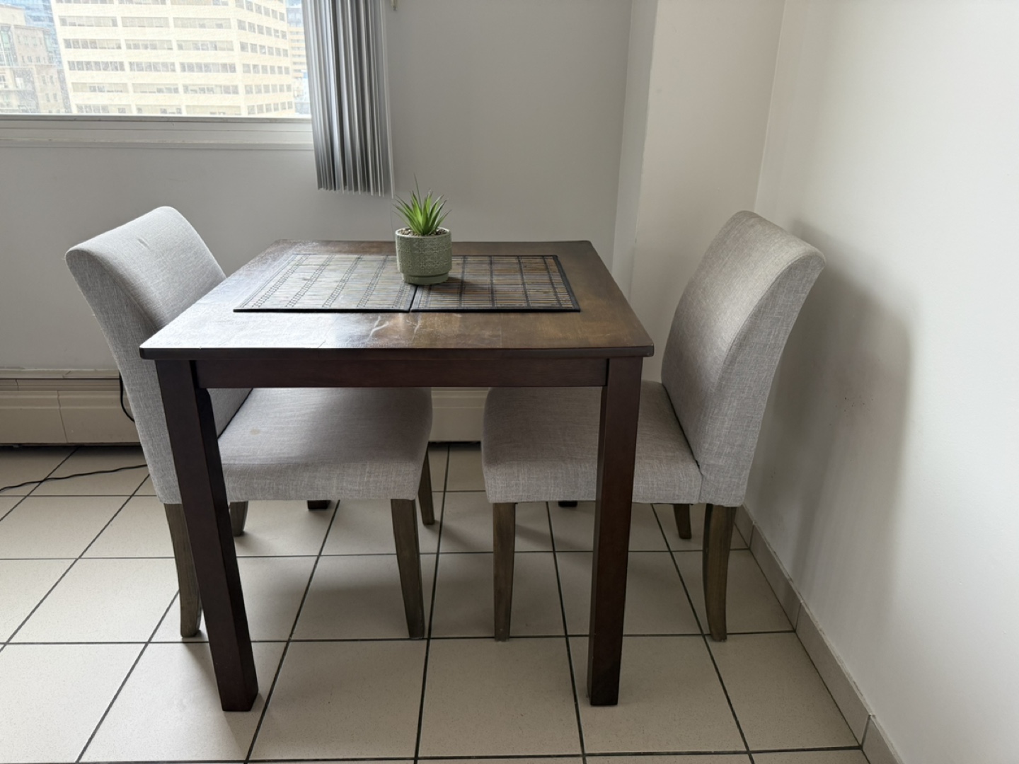 Small Dining Table Set with Two Chairs