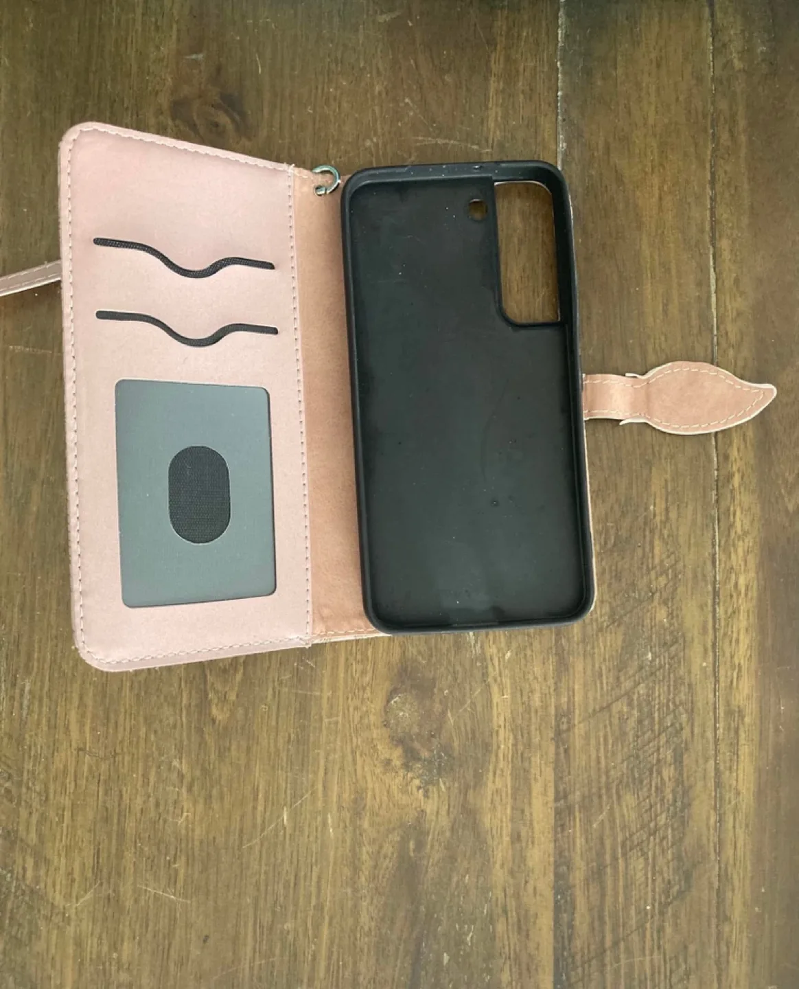 Two phone wallet cases; Pink Tree of Life & Purple Mandala image indicator(3)